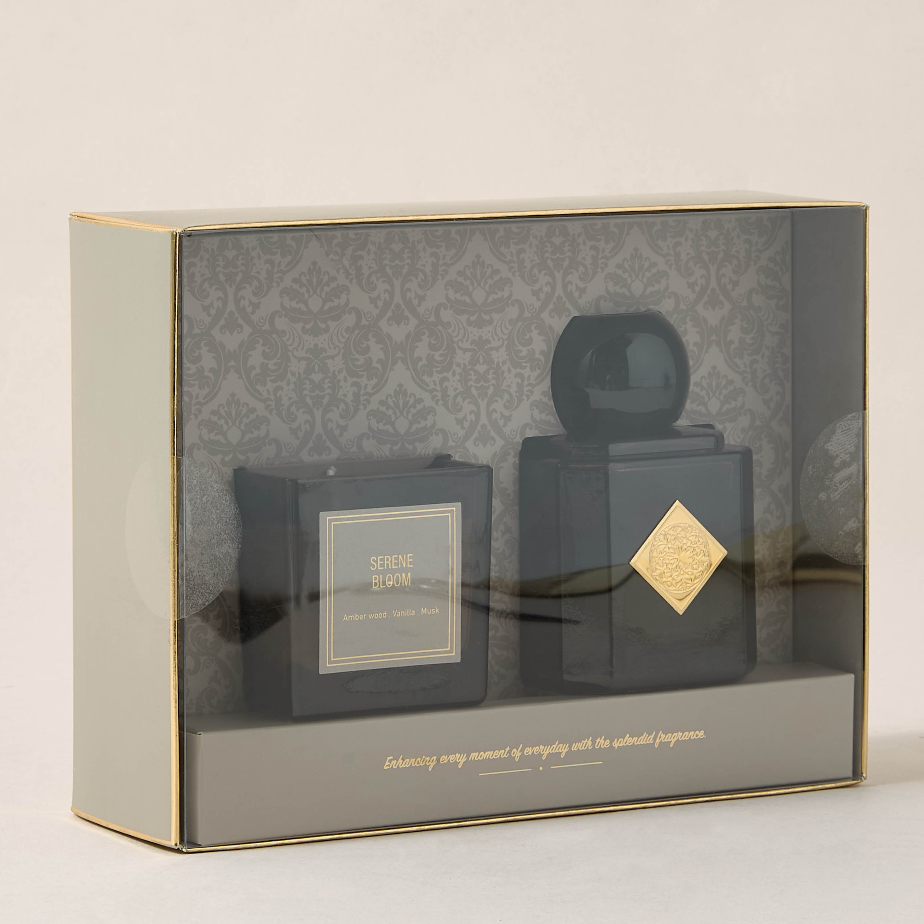 Aura Luxe Gift Set Serene Bloom - Set of 2 - Brown-household-homefragrance-fragrancegiftset-image-5