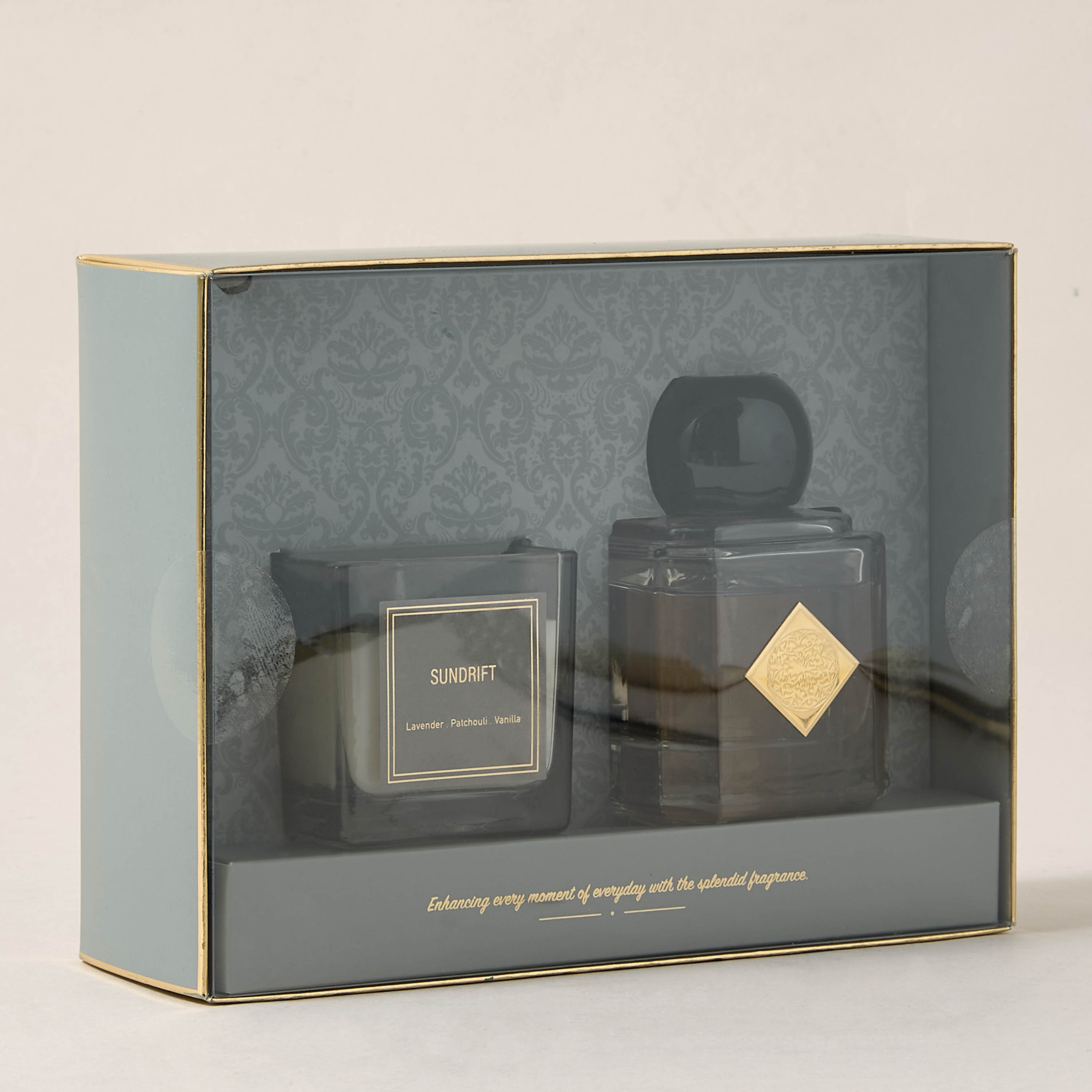 Aura Luxe Gift Set Sundrift - Set of 2 - Grey-household-homefragrance-fragrancegiftset-image-5