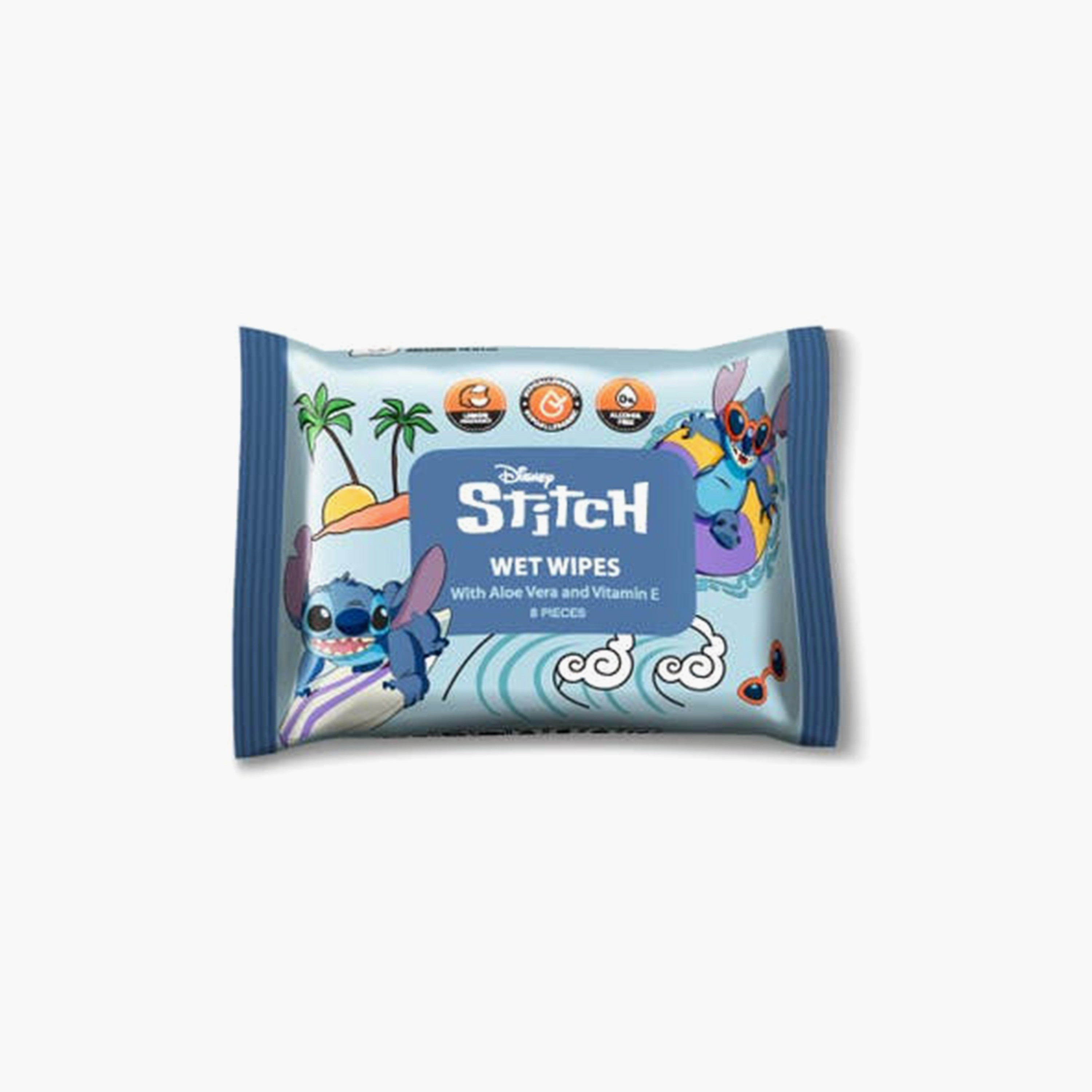 Fablab Wet Wipes with Aloe Vera & Vitamin E - Stitch - 8-Piece x Pack of 8-baby-diapering-babywipes-image-2
