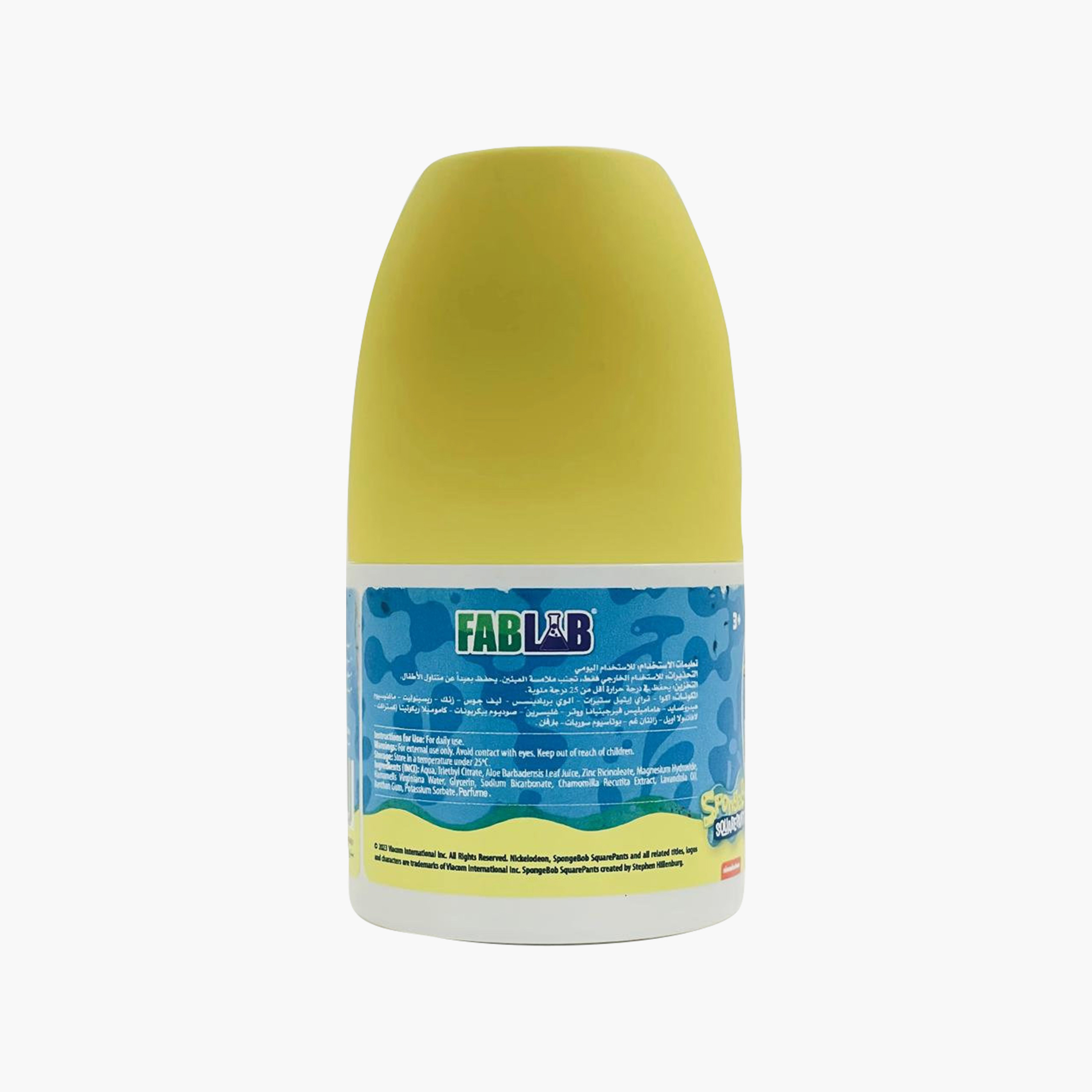 FabLab Roll On Deodorant - Sponge Bob - 50 ml-baby-bathandcare-hairbodyskincare-image-3