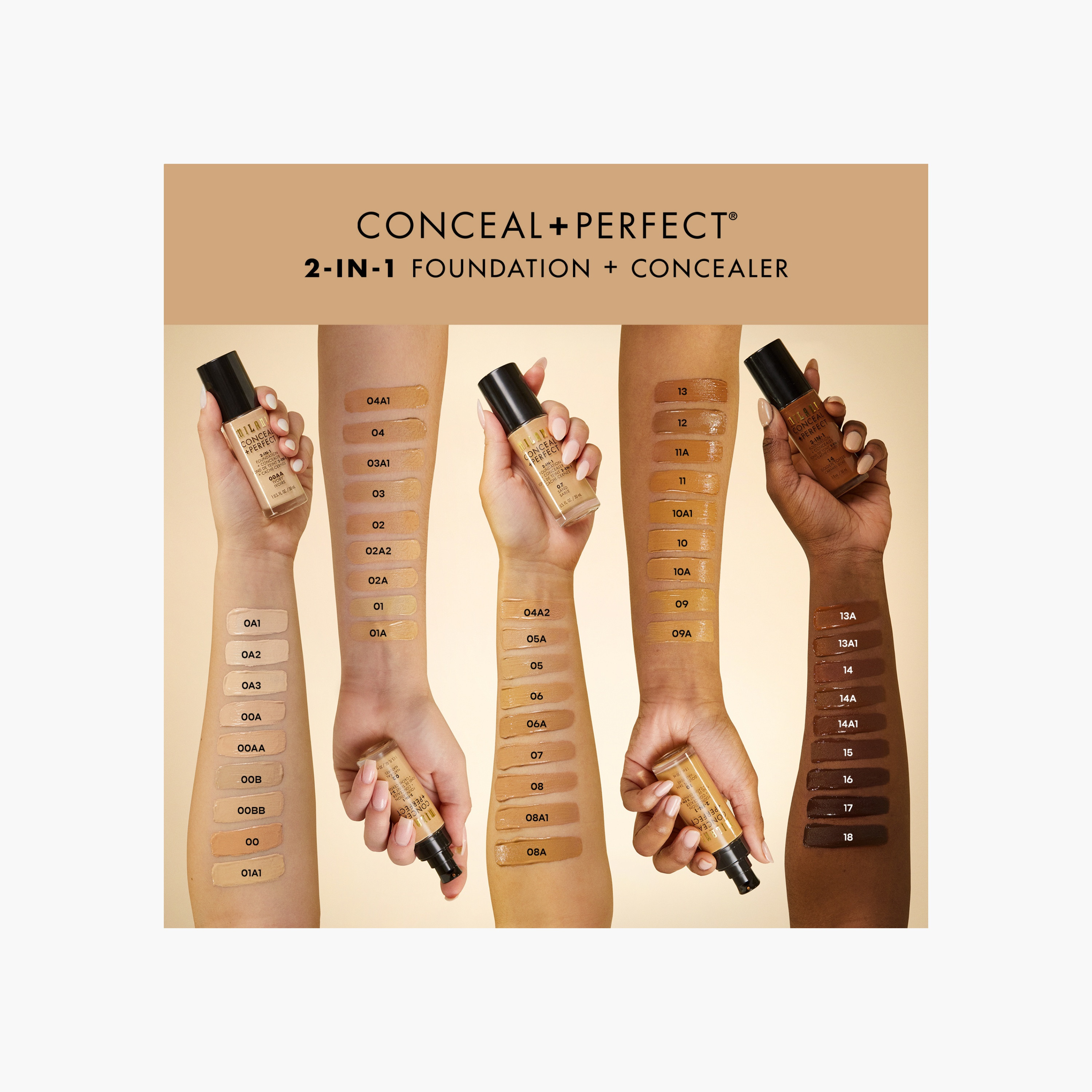كريم أساس ميلاني كونسيل آند بيرفكت 2 في 1 - 30 مل-beautyandpersonalcare-makeup-face-concealers-image-16