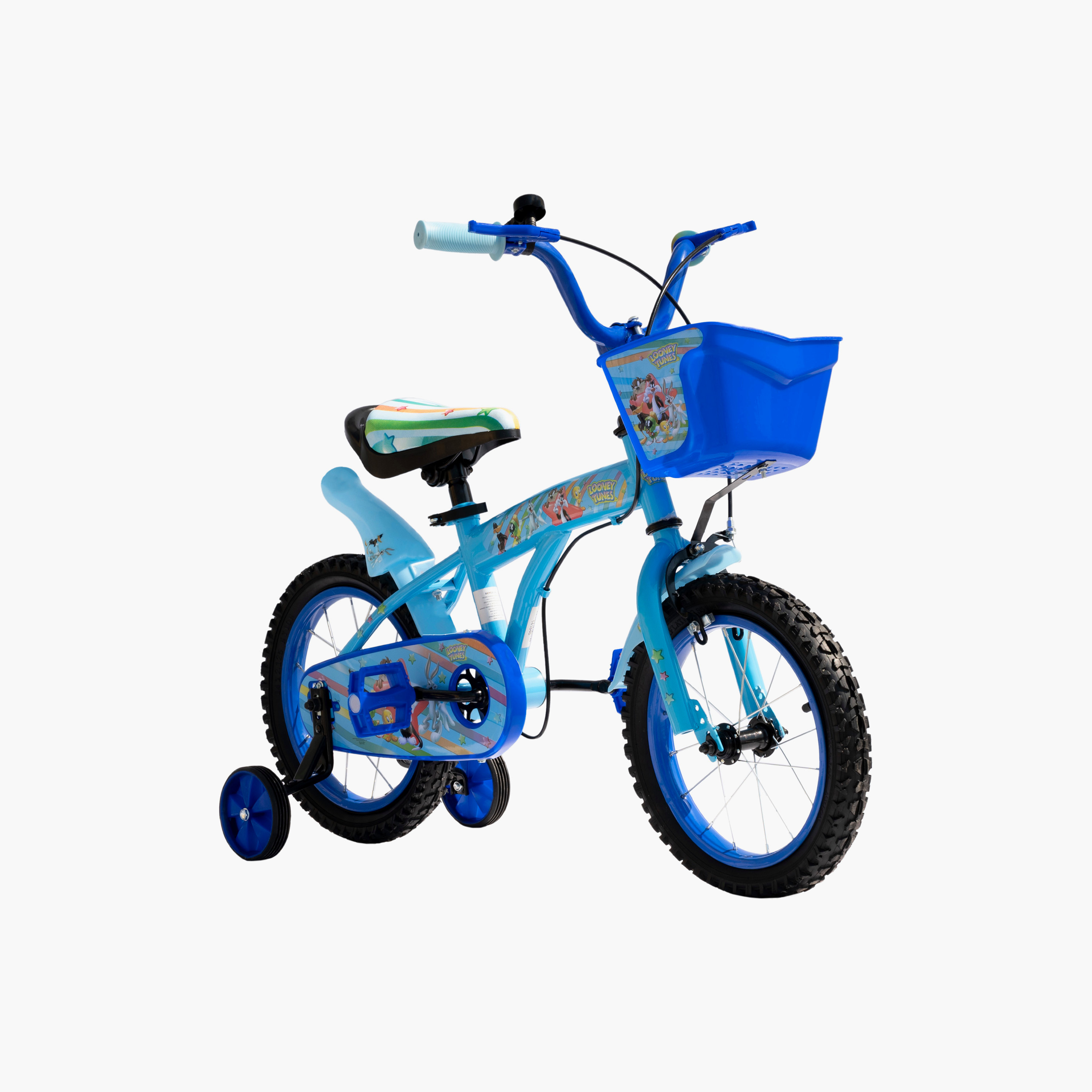 Looney Tunes Bicycle with Basket - 14 Inch - Blue-toys-outdoor-bikesandrideons-bikes-image-1