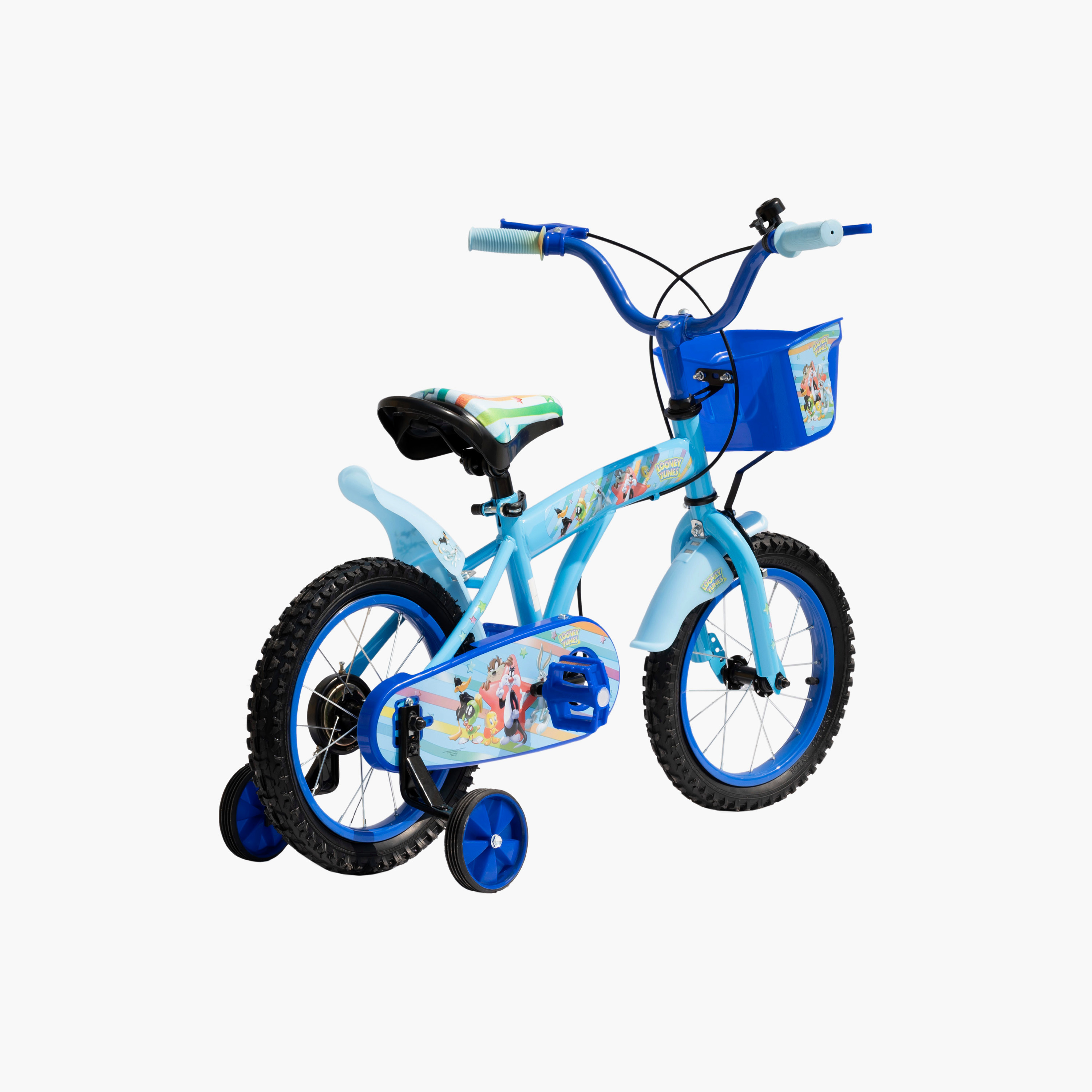 Looney Tunes Bicycle with Basket - 14 Inch - Blue-toys-outdoor-bikesandrideons-bikes-image-2