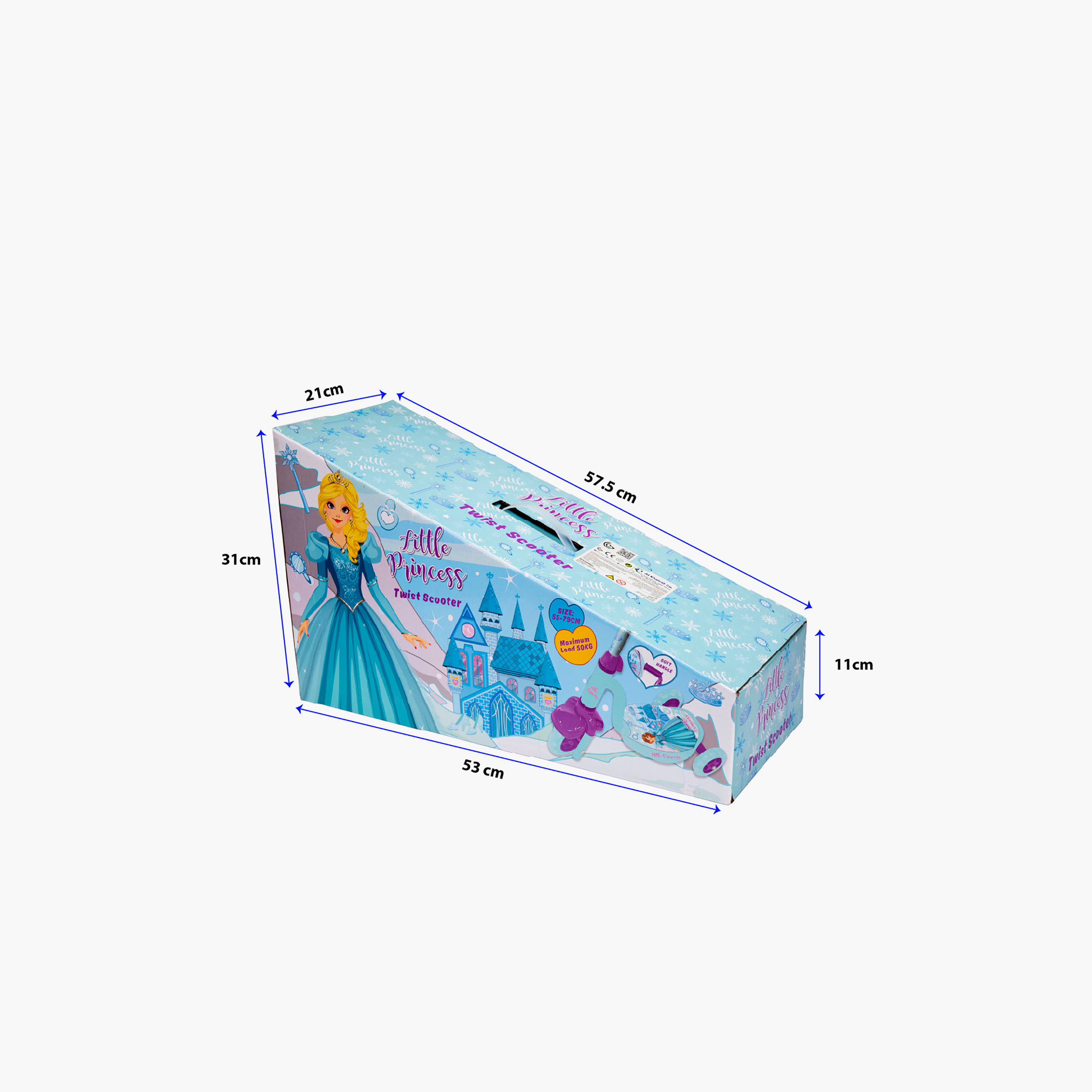 سكوتر ليتل برينسيس ثلاثي العجلات-toys-outdoor-scooters-image-4