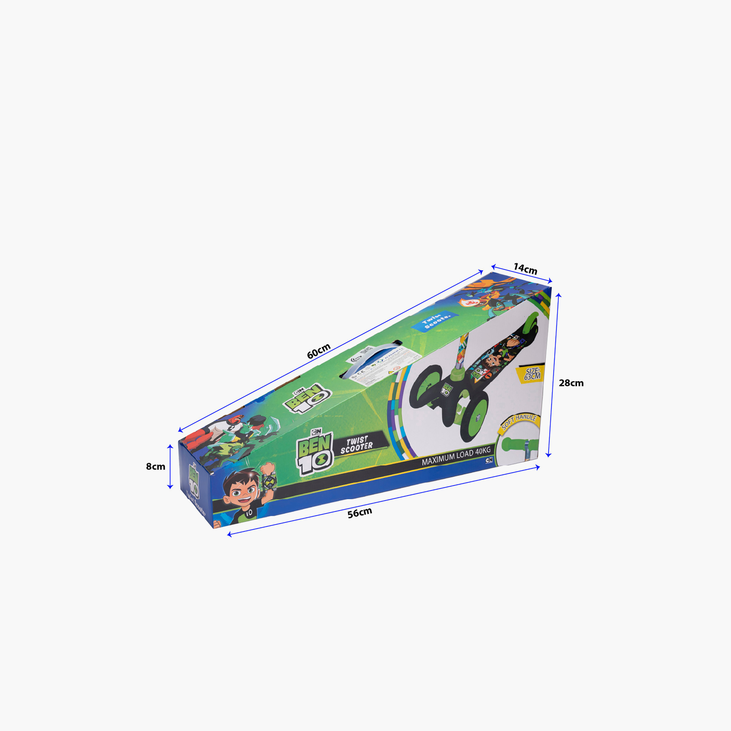 Ben 10 3 Wheels Twist Scooter-toys-outdoor-scooters-image-4