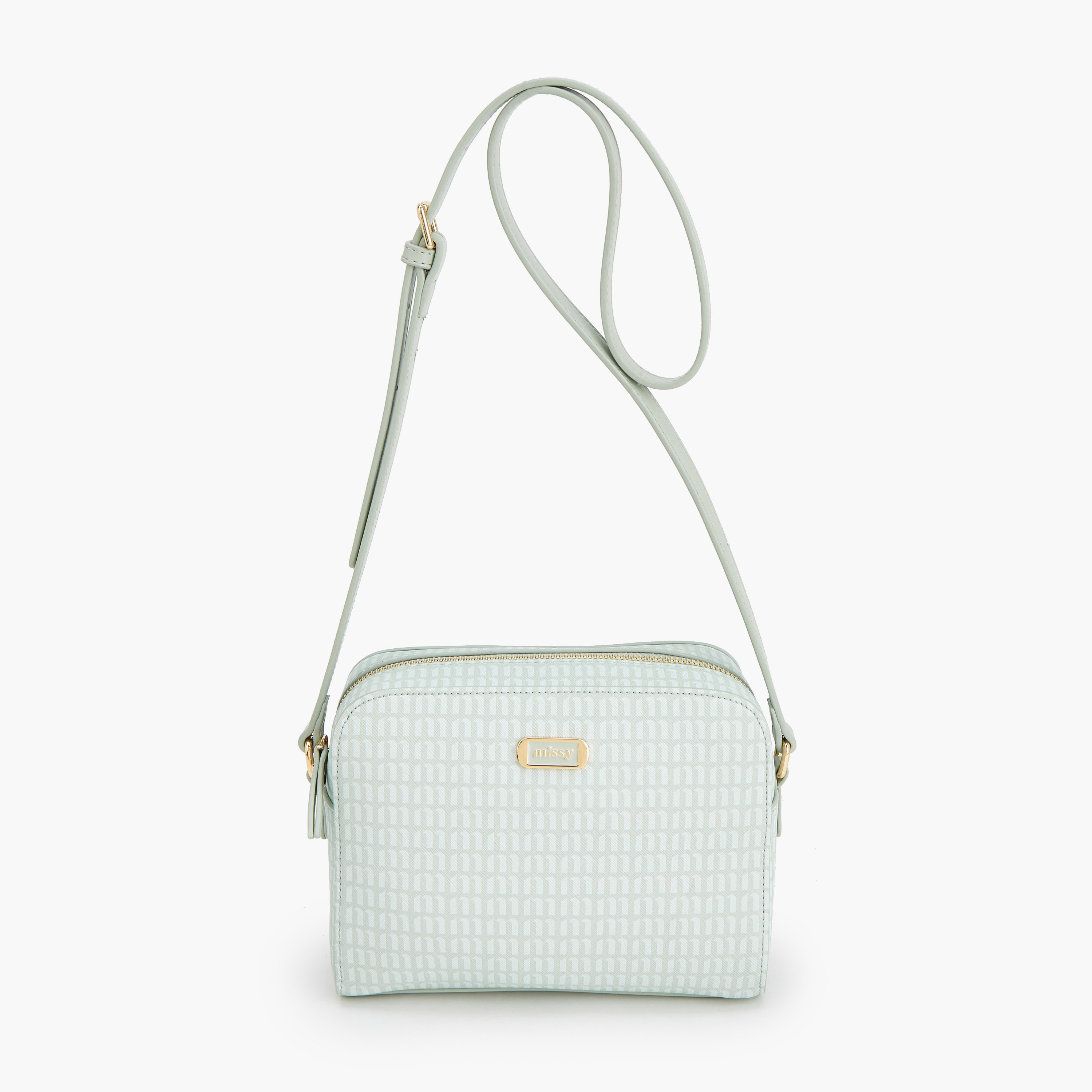 شنطة كروس بودي بطبعات مونوجرام مع حزام قابل للتعديل من ميسي-women-bagsandwallets-handbags-image-2