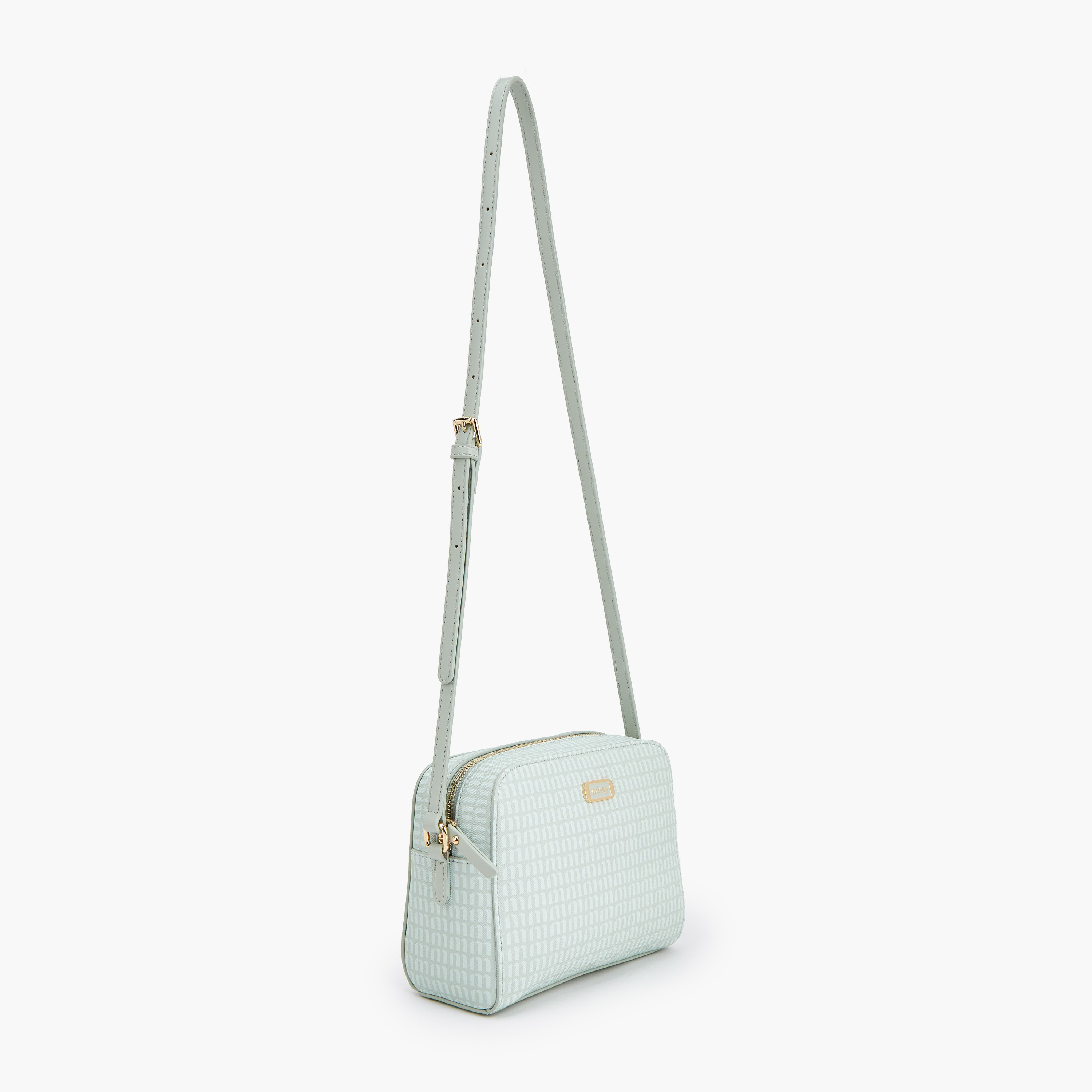شنطة كروس بودي بطبعات مونوجرام مع حزام قابل للتعديل من ميسي-women-bagsandwallets-handbags-image-5