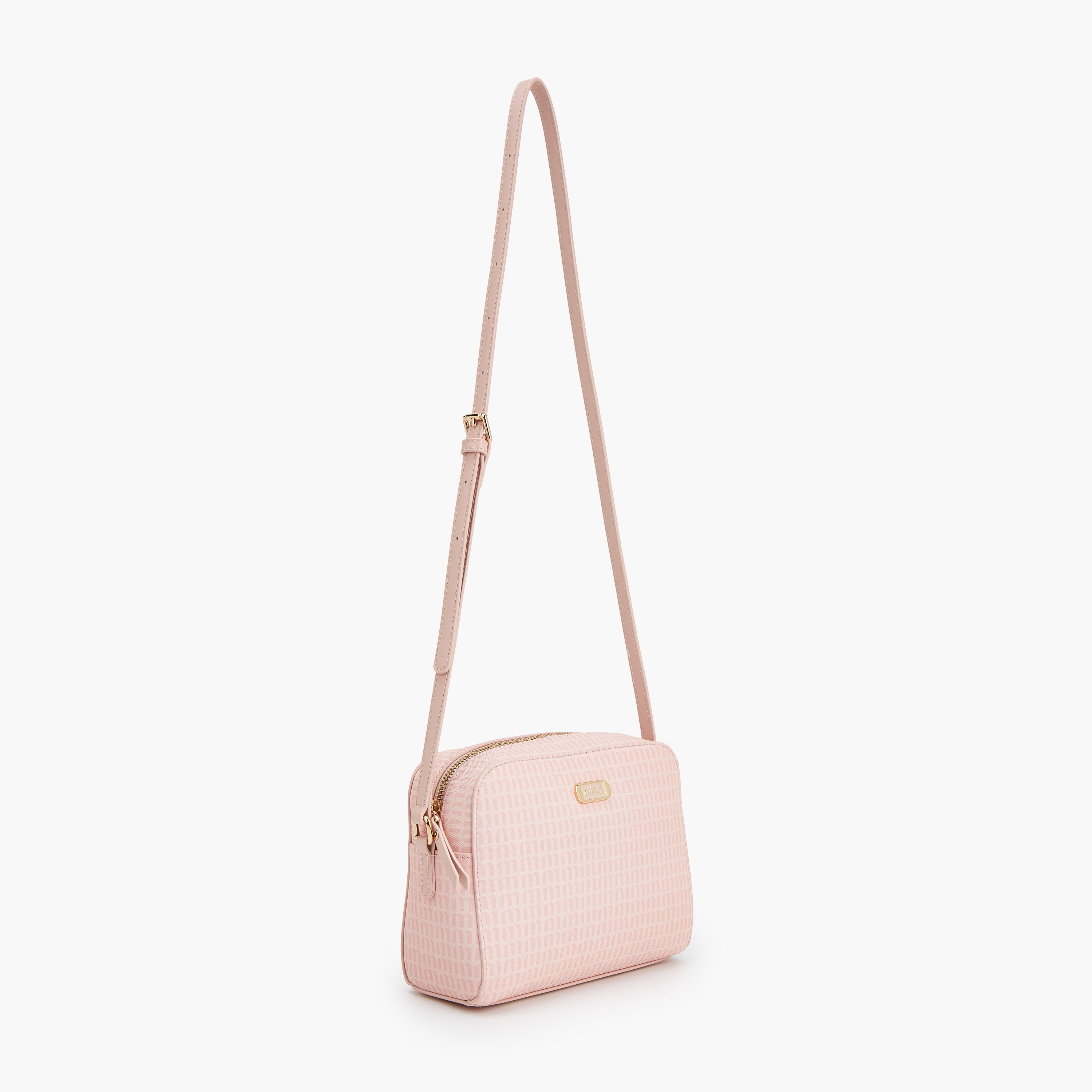 شنطة كروس بودي بطبعات مونوجرام مع حزام قابل للتعديل من ميسي-women-bagsandwallets-handbags-image-5
