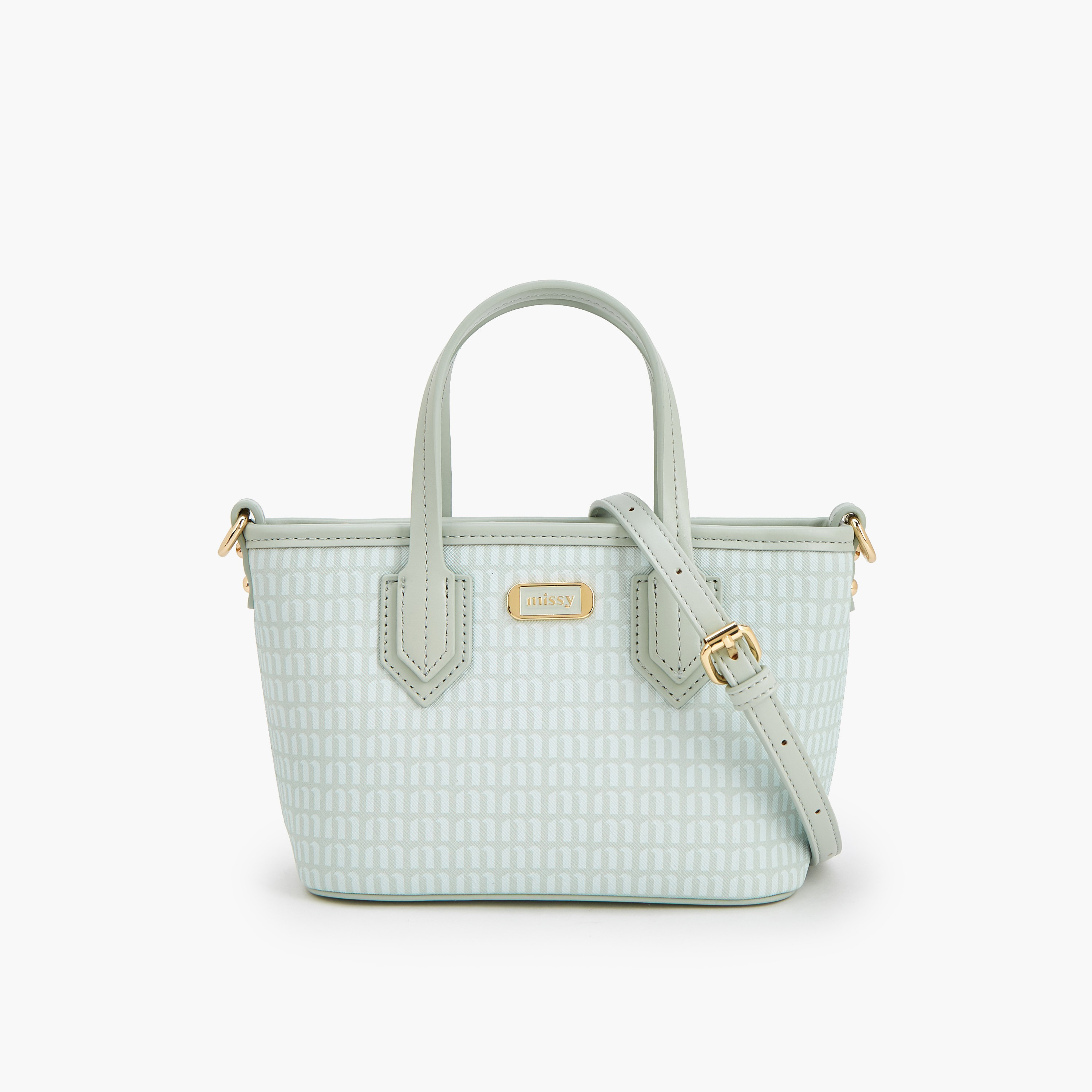 شنطة توتي بطبعات مونوجرام مع حزام قابل للفصل من ميسي-women-bagsandwallets-handbags-image-1