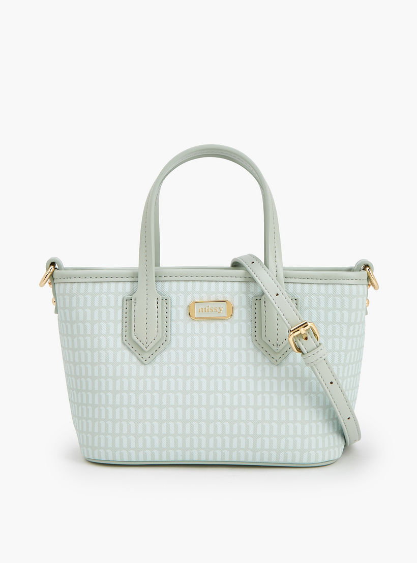 شنطة توتي بطبعات مونوجرام مع حزام قابل للفصل من ميسي-women-bagsandwallets-handbags-image-1