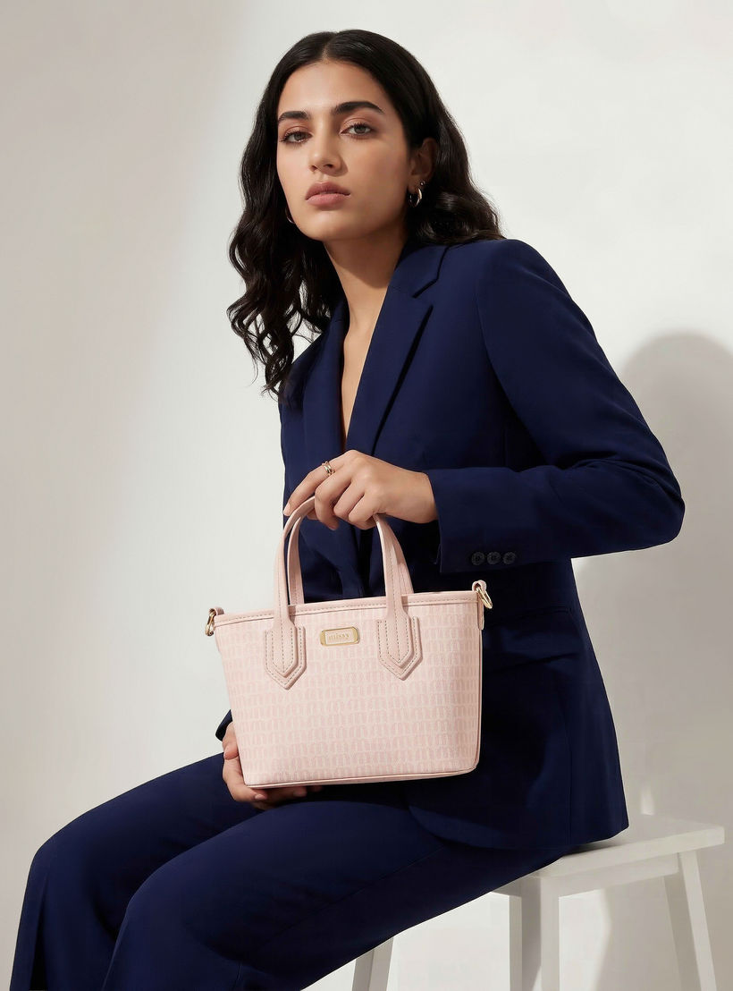 Missy Monogram Print Tote Bag with Detachable Strap-women-bagsandwallets-handbags-image-2