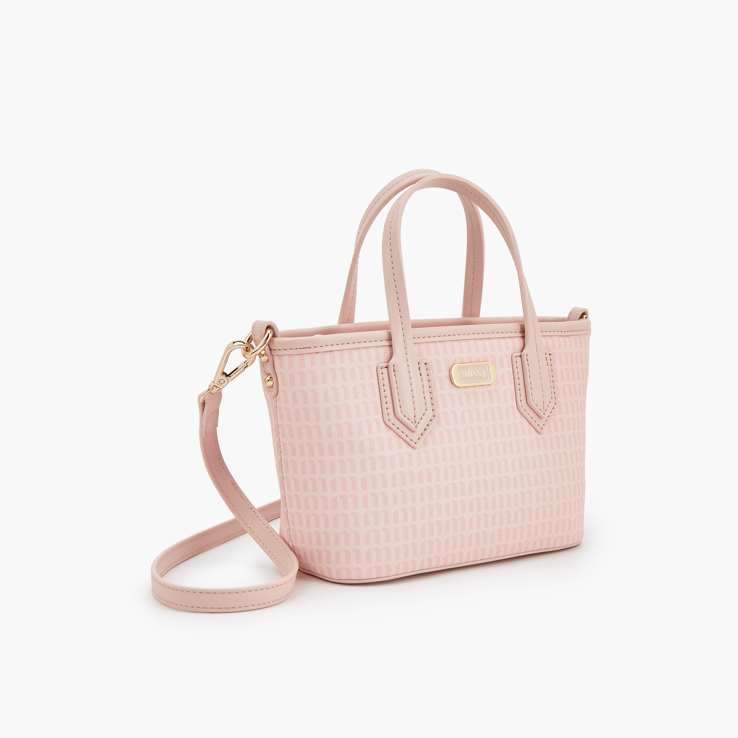 Missy Monogram Print Tote Bag with Detachable Strap-women-bagsandwallets-handbags-image-4