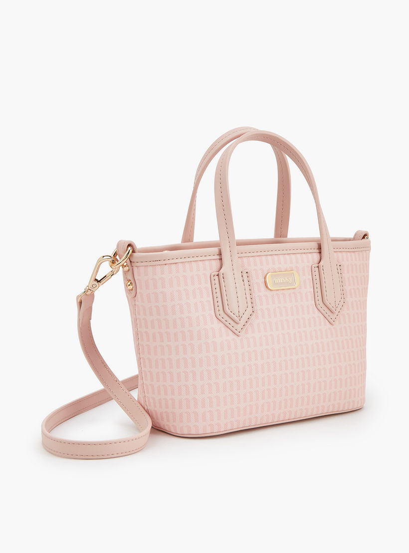 Missy Monogram Print Tote Bag with Detachable Strap-women-bagsandwallets-handbags-image-4