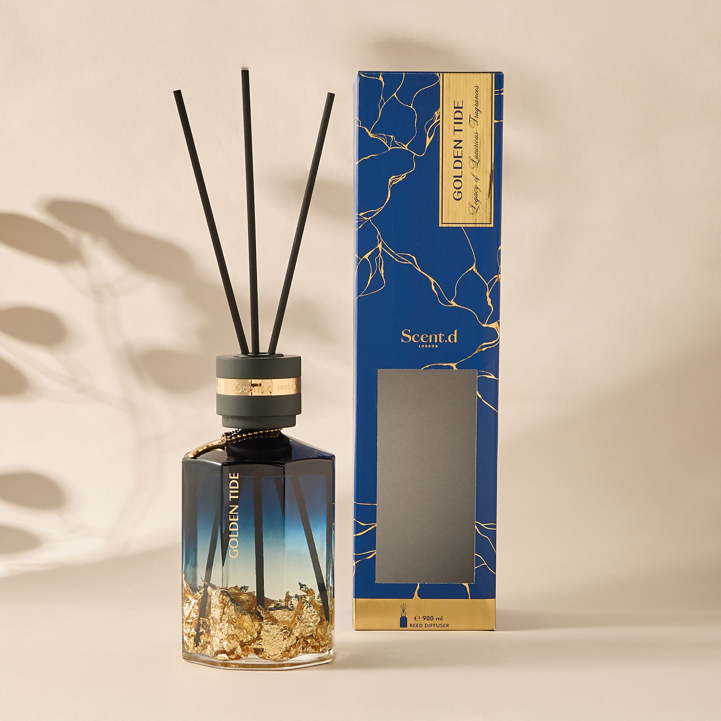 موزع عطور جولدن تايد بأعواد خشبية 900 مل من أوروم - أزرق-household-homefragrance-reeddiffusers-image-3