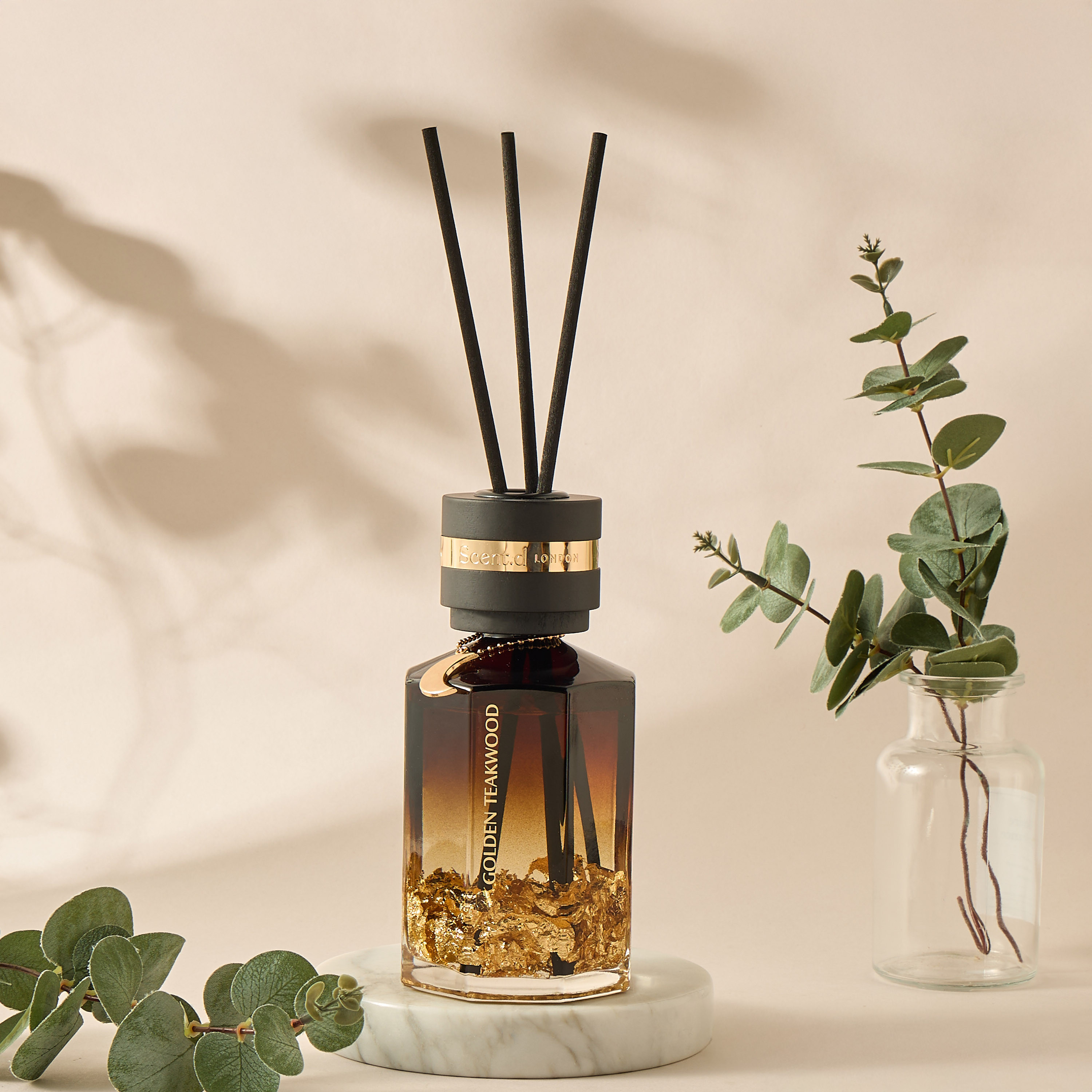 Aurum Reed Diffuser 450ML Golden Teakwood- Brown-household-homefragrance-reeddiffusers-image-1