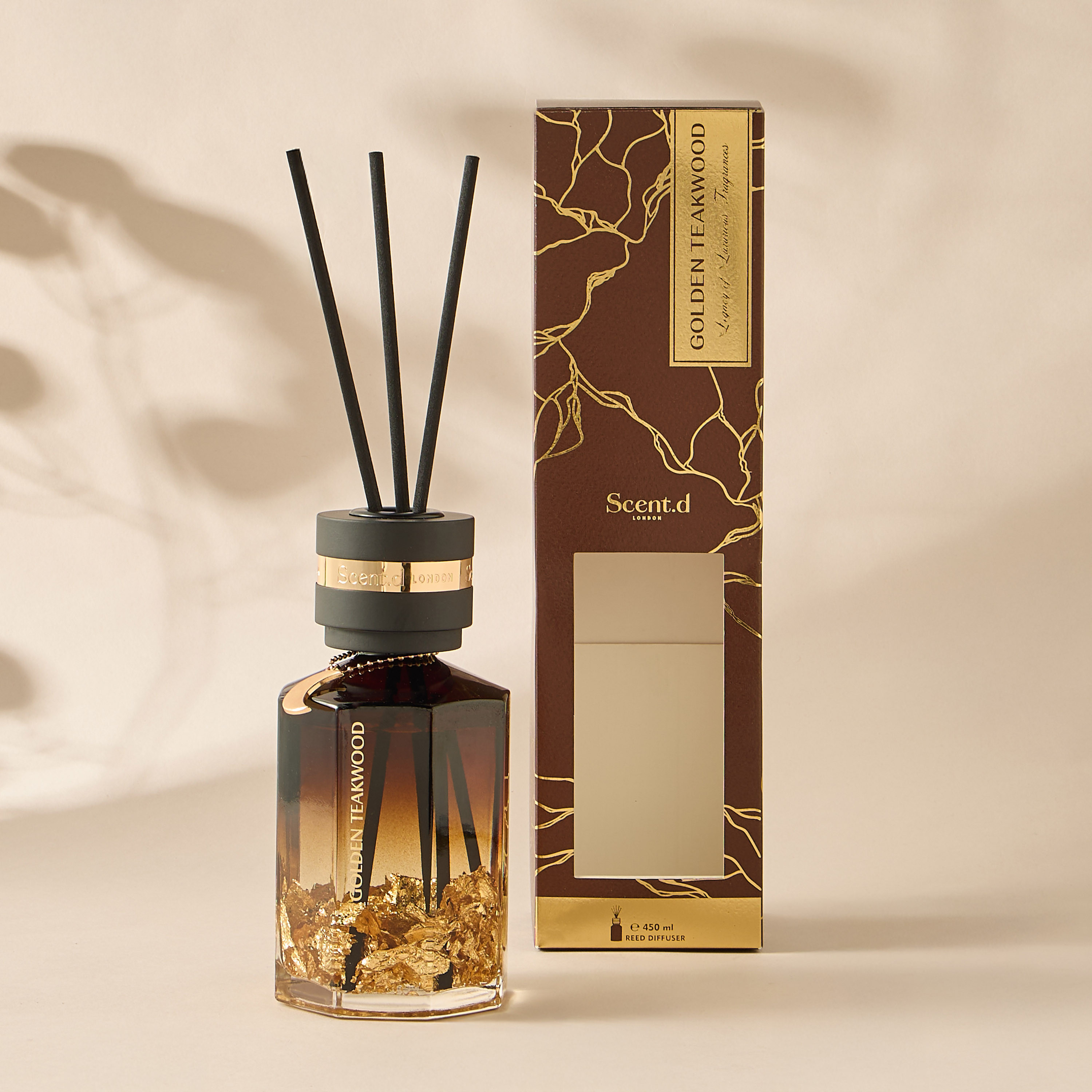 Aurum Reed Diffuser 450ML Golden Teakwood- Brown-household-homefragrance-reeddiffusers-image-3
