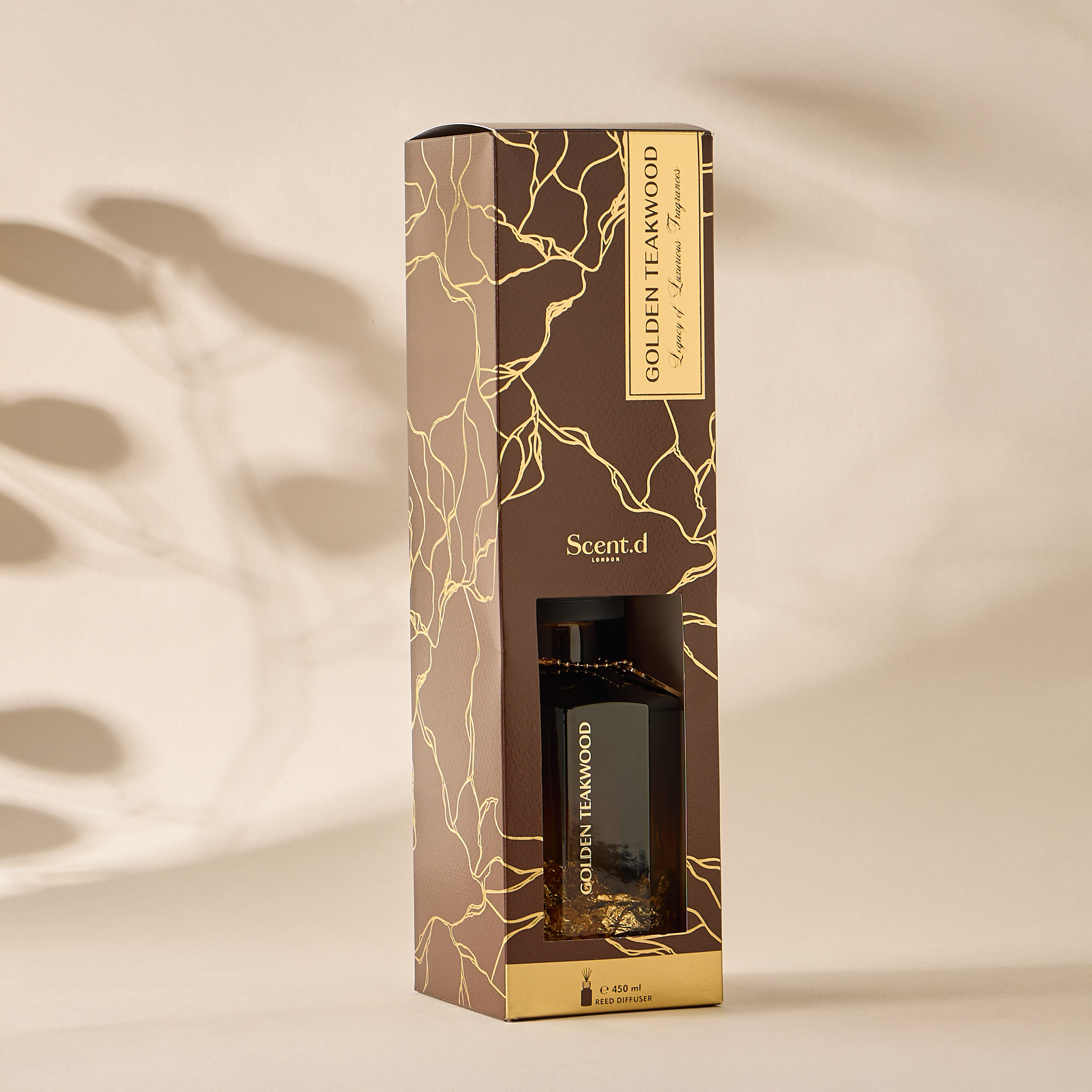 Aurum Reed Diffuser 450ML Golden Teakwood- Brown-household-homefragrance-reeddiffusers-image-8