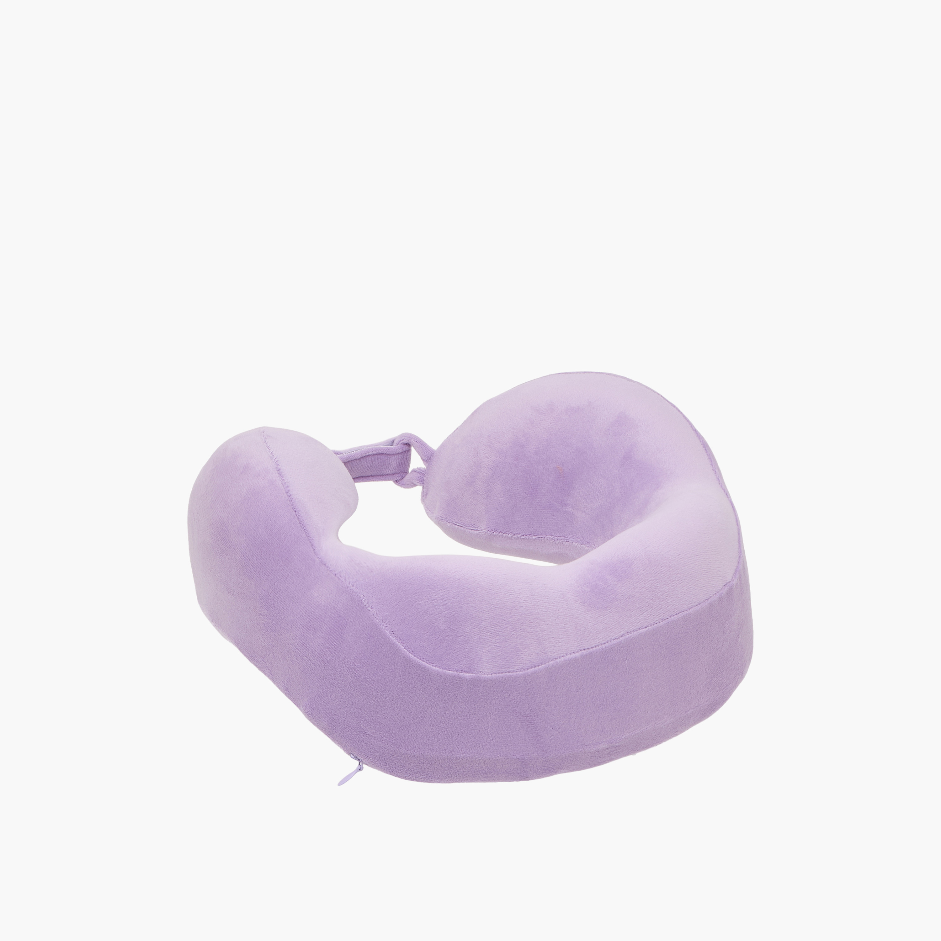 Findz Solid Hook and Loop Closure Neck Pillow with Zip Closure-travel-pillows-image-2