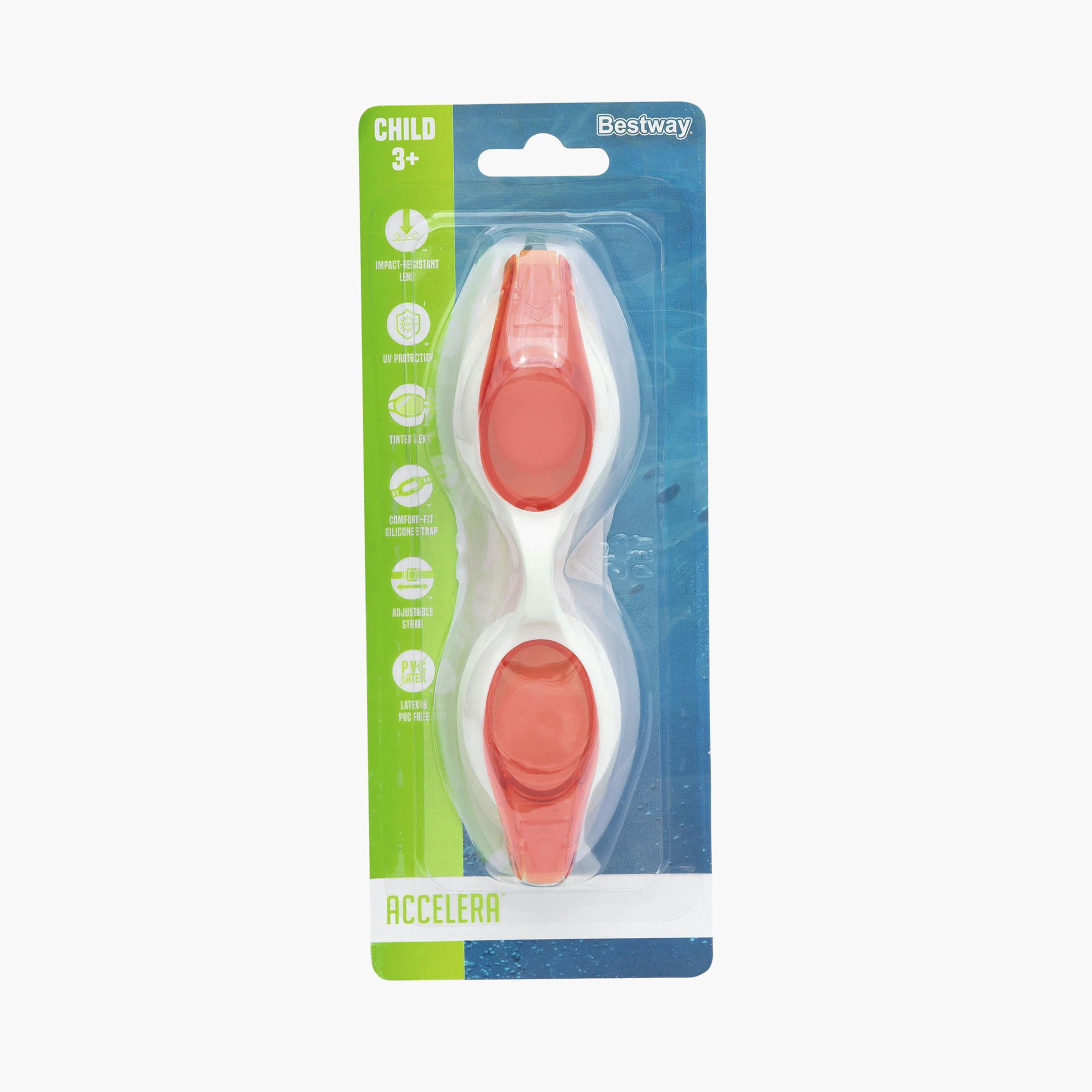 Pack of 3 Bestway Kids Accelera Swim Goggles-girls-clothing-sportswear-swimwear-image-4