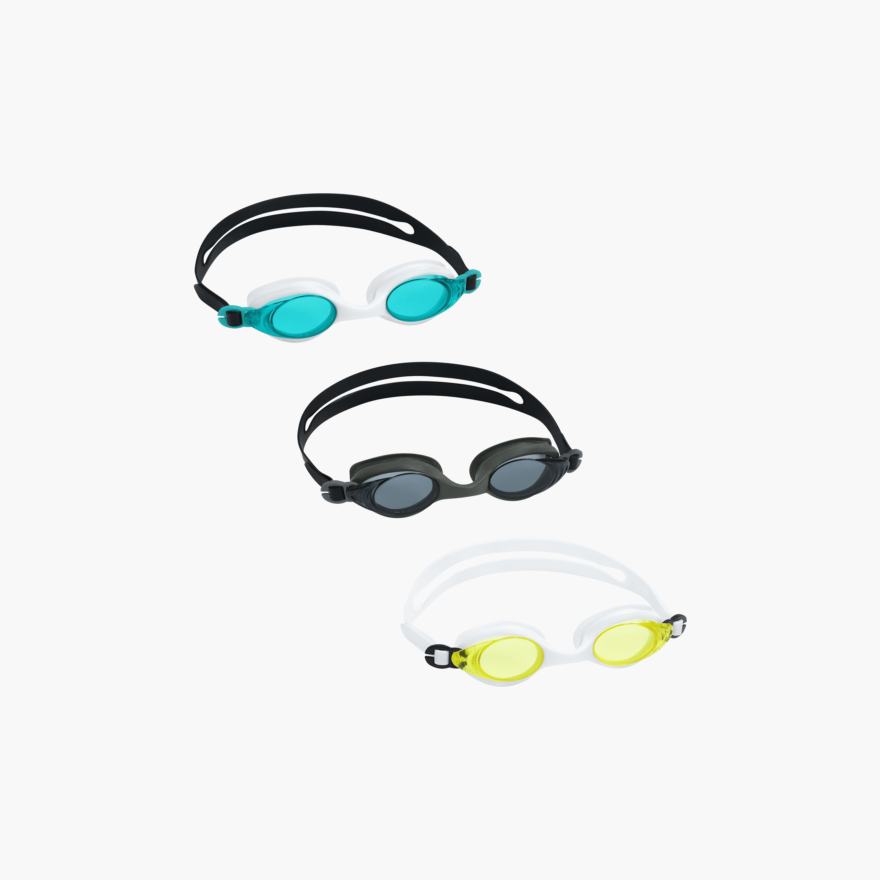 Pack of 3 Bestway Kids Lightning Pro Swim Goggles-girls-clothing-sportswear-swimwear-image-1