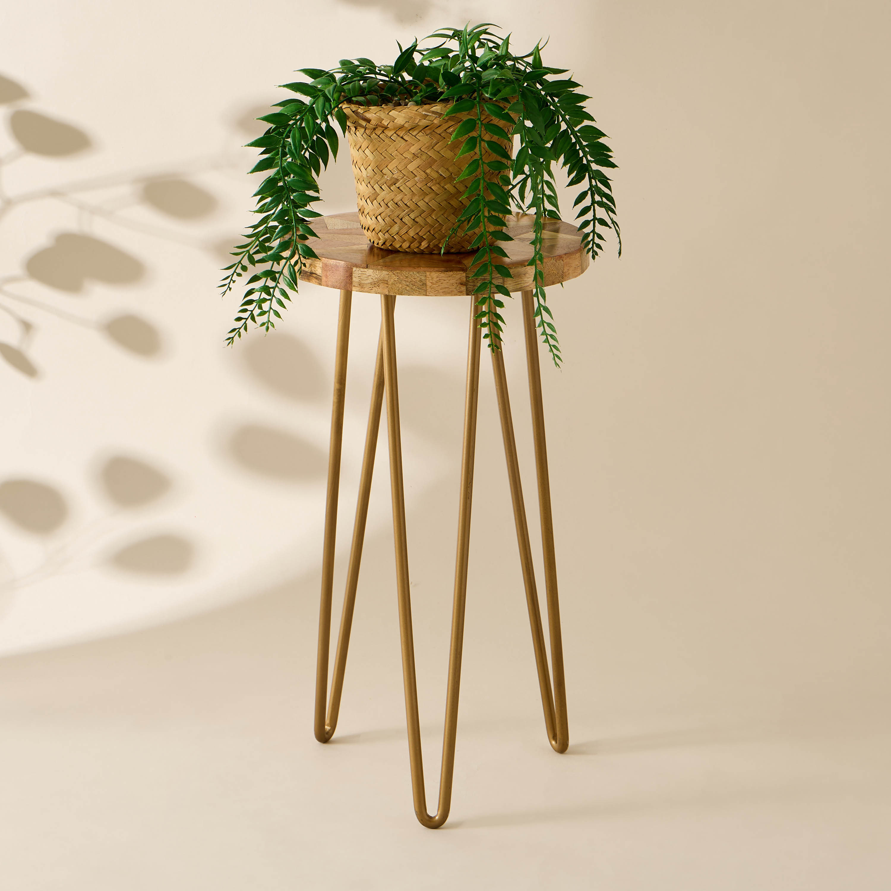 Decorative Metal Plant Stand - 20x38 cms-household-gardenandoutdoor-trellisandstands-plantstands-image-1