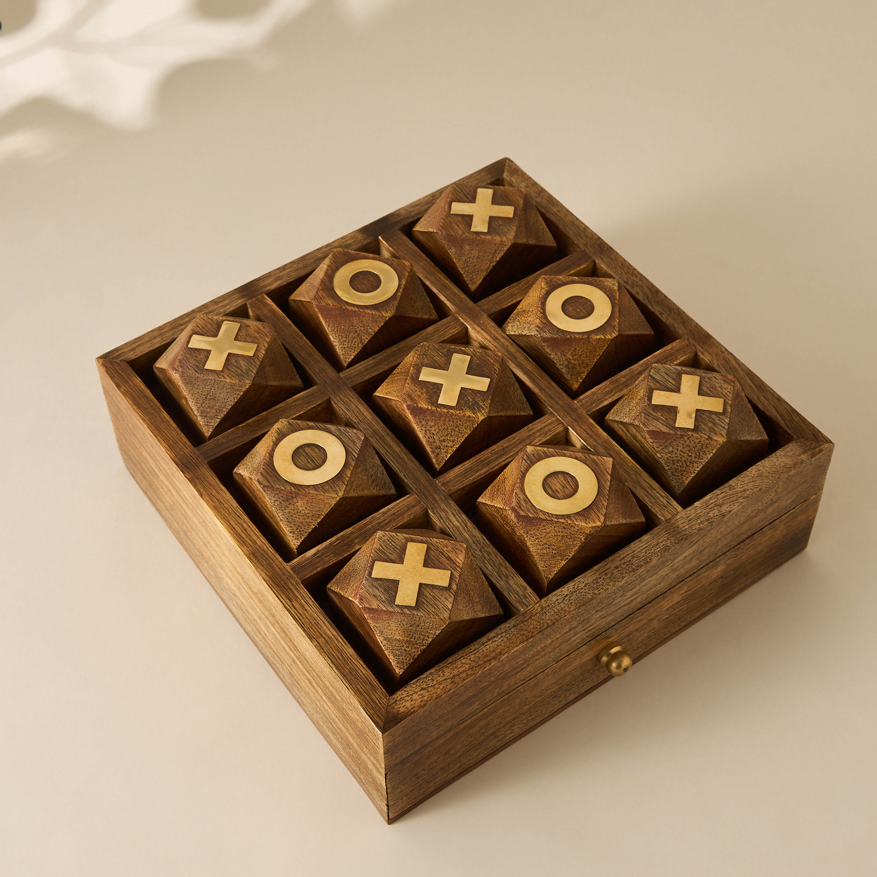 Decorative Wooden Tic-Tac-Toe Game Set-household-decor-decorativeobjectsandsculptures-image-2