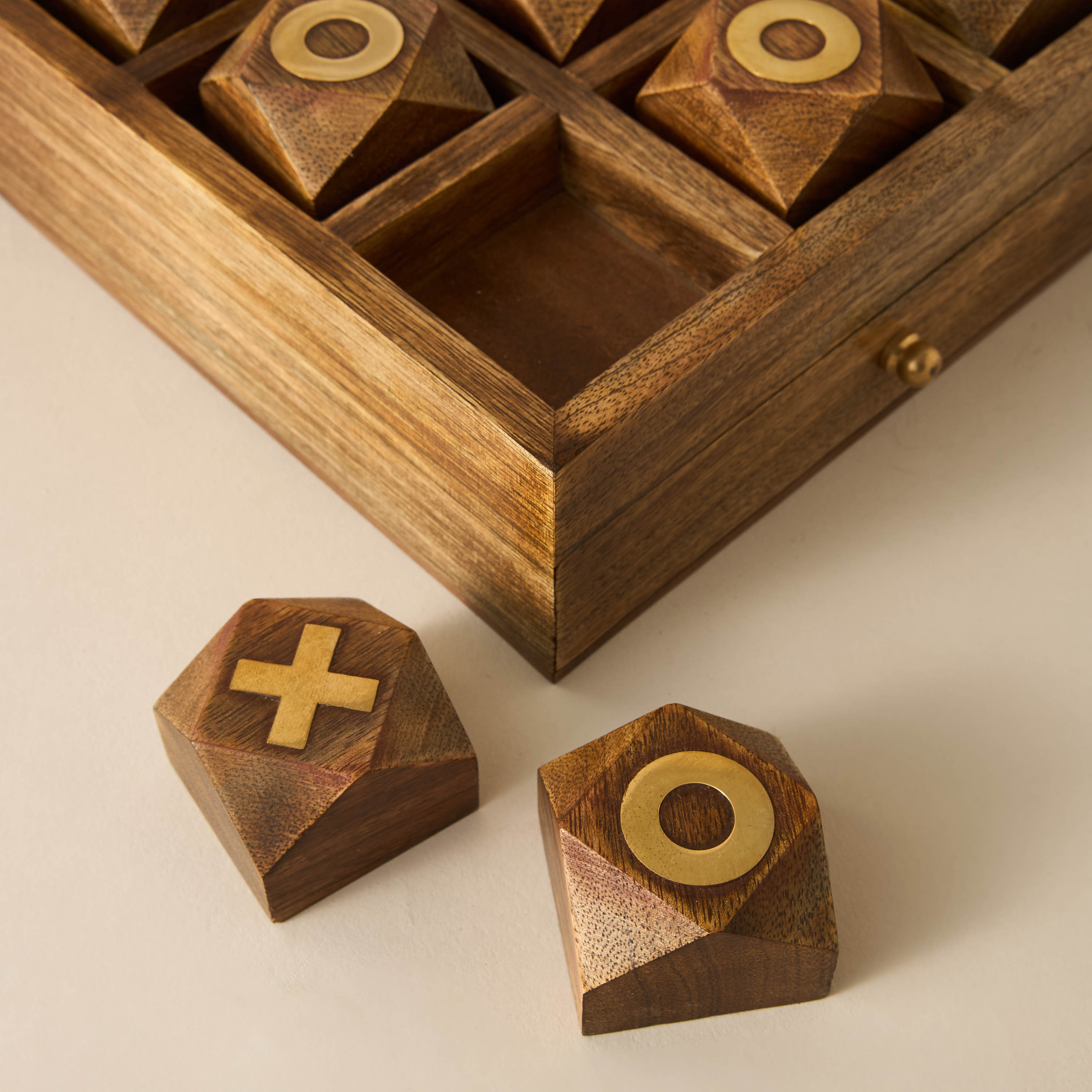 Decorative Wooden Tic-Tac-Toe Game Set-household-decor-decorativeobjectsandsculptures-image-5