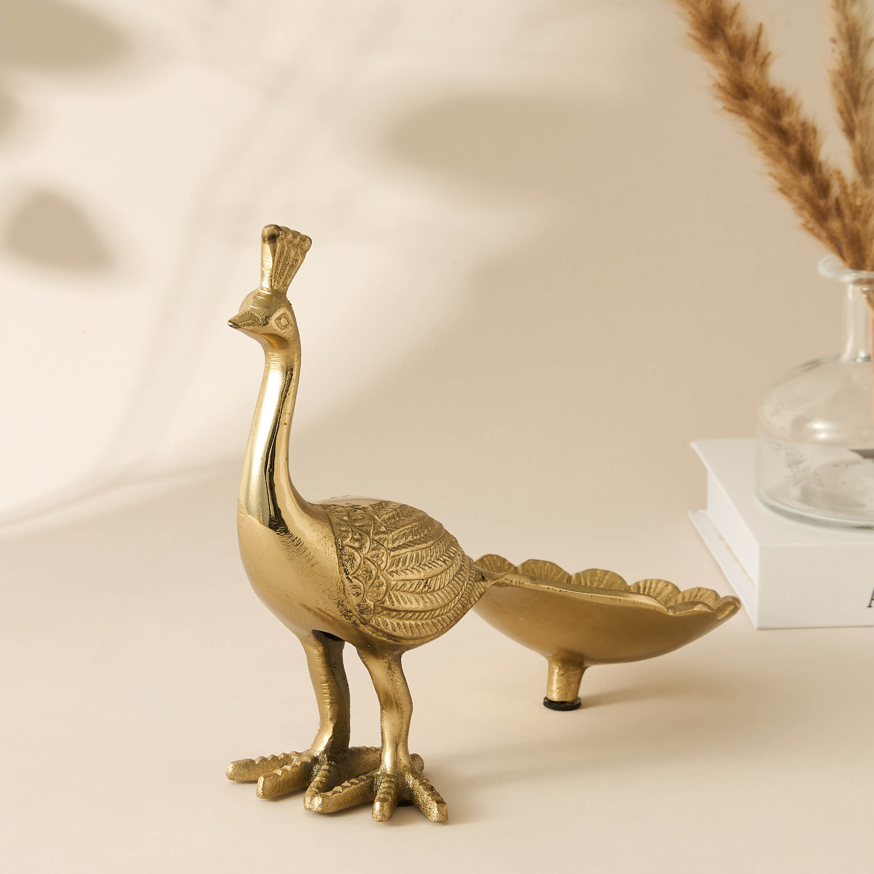 Decorative Peacock Sculpture-household-decor-decorativeobjectsandsculptures-image-1