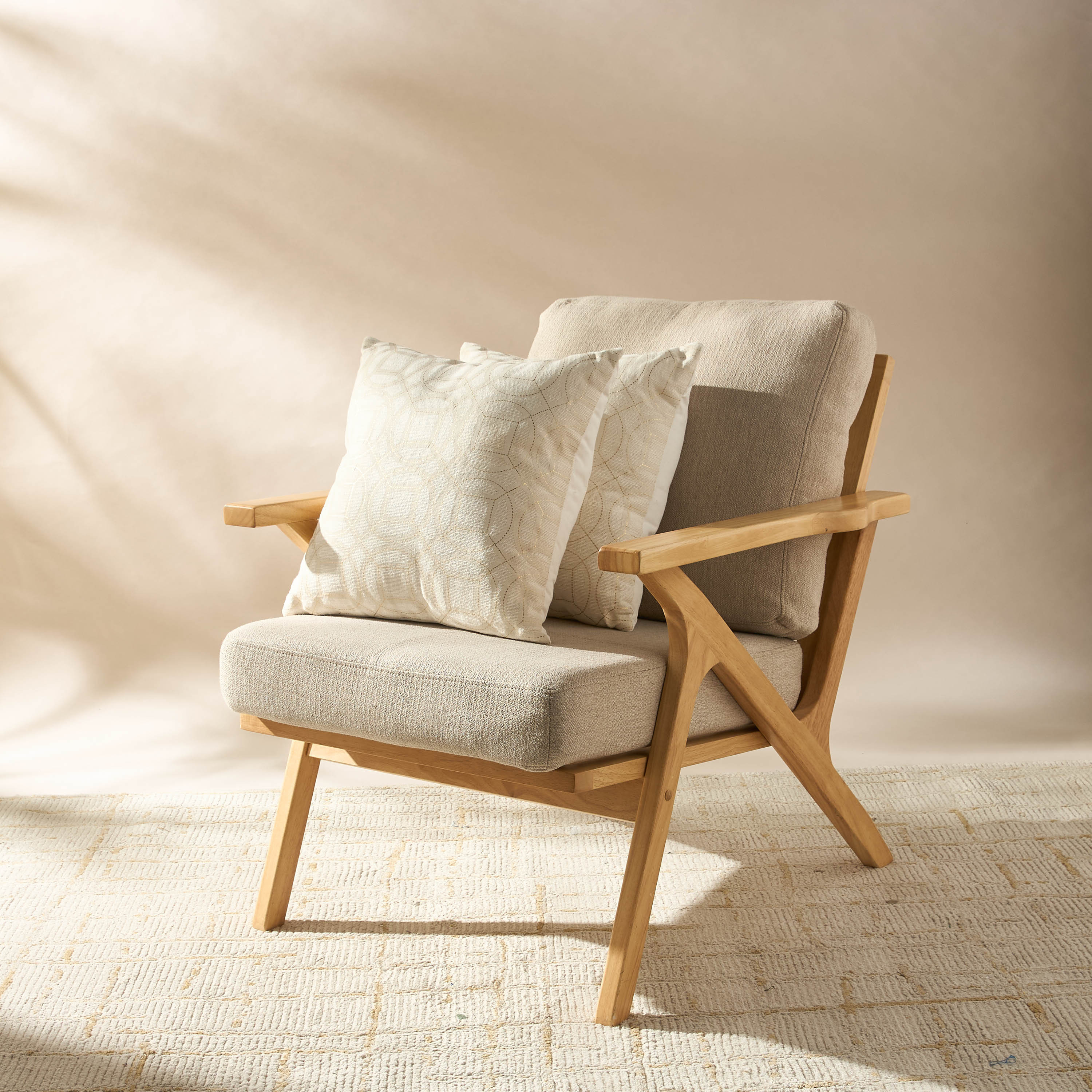 Geometric Print 2-Piece Filled Cushion Set-household-cushionsandthrows-filledcushions-decorativecushions-image-1