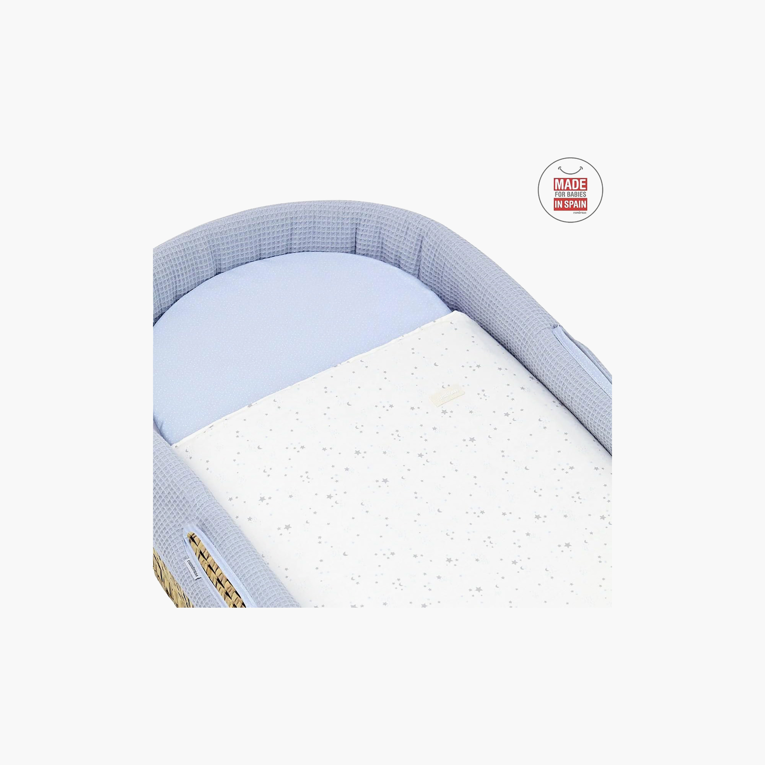 Cambrass Quilted Basket With Pillow & Mattress-baby-nursery-furniture-mosesbaskets-image-4