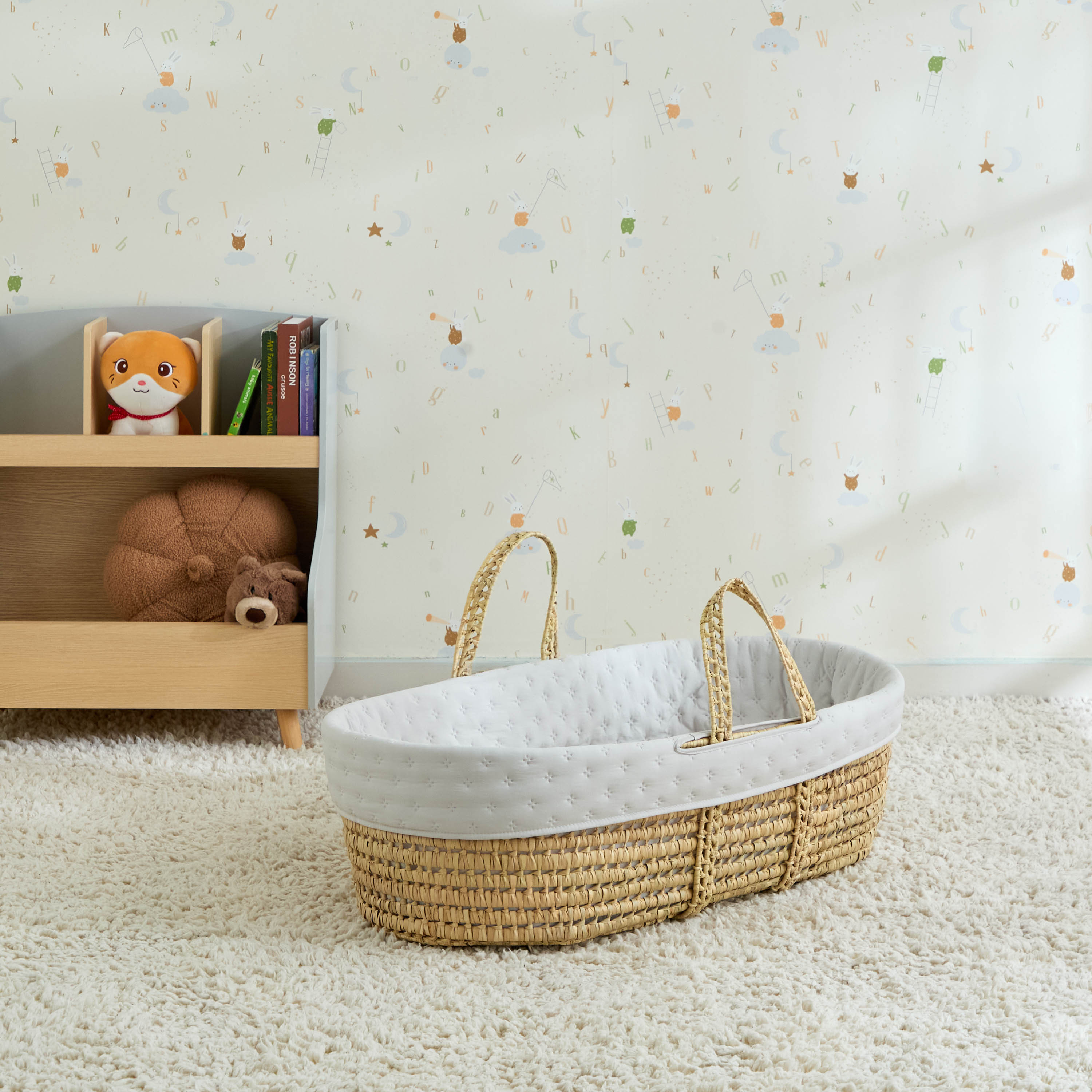 Cambrass Moses Basket with Handles-baby-nursery-furniture-mosesbaskets-image-1