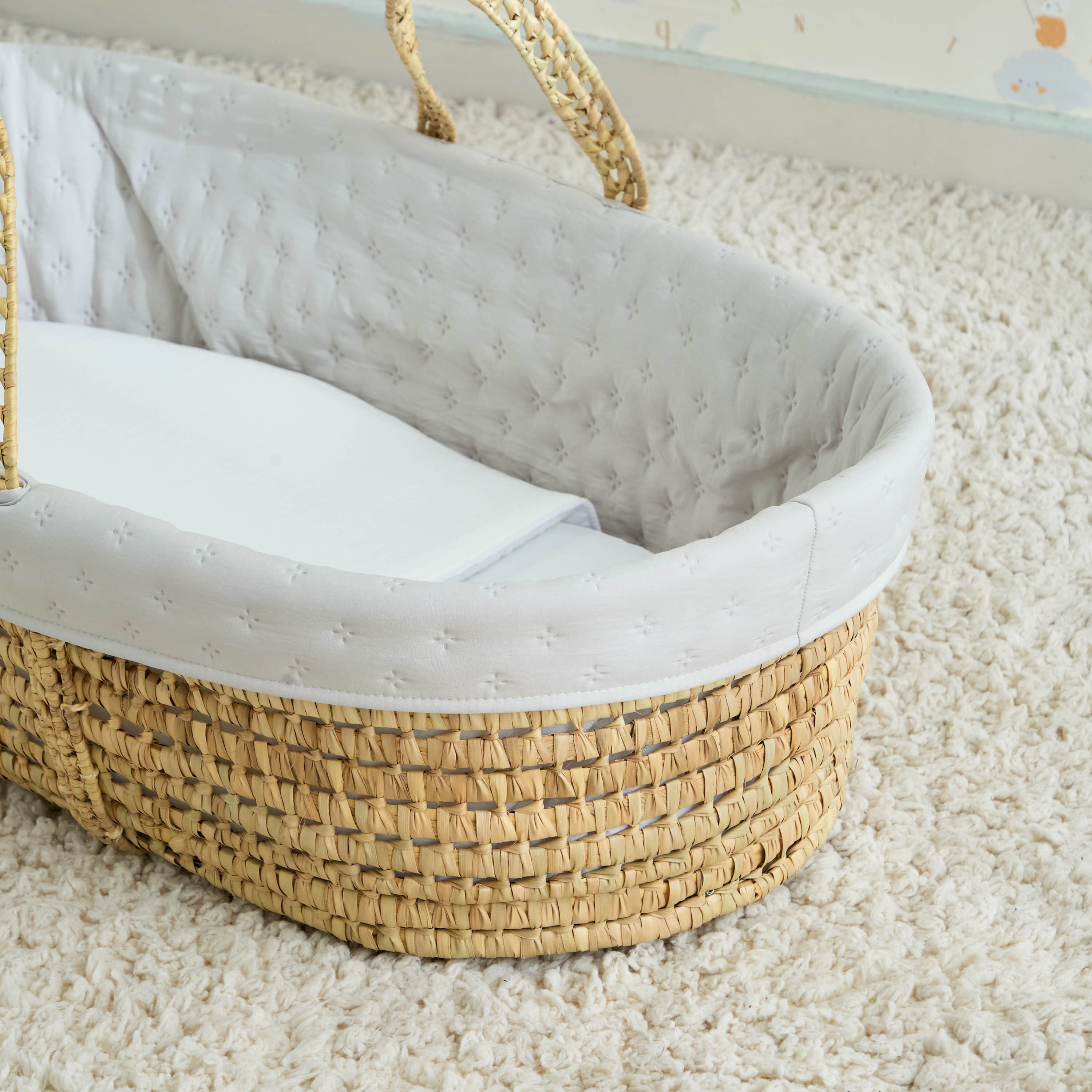 Cambrass Moses Basket with Handles-baby-nursery-furniture-mosesbaskets-image-5