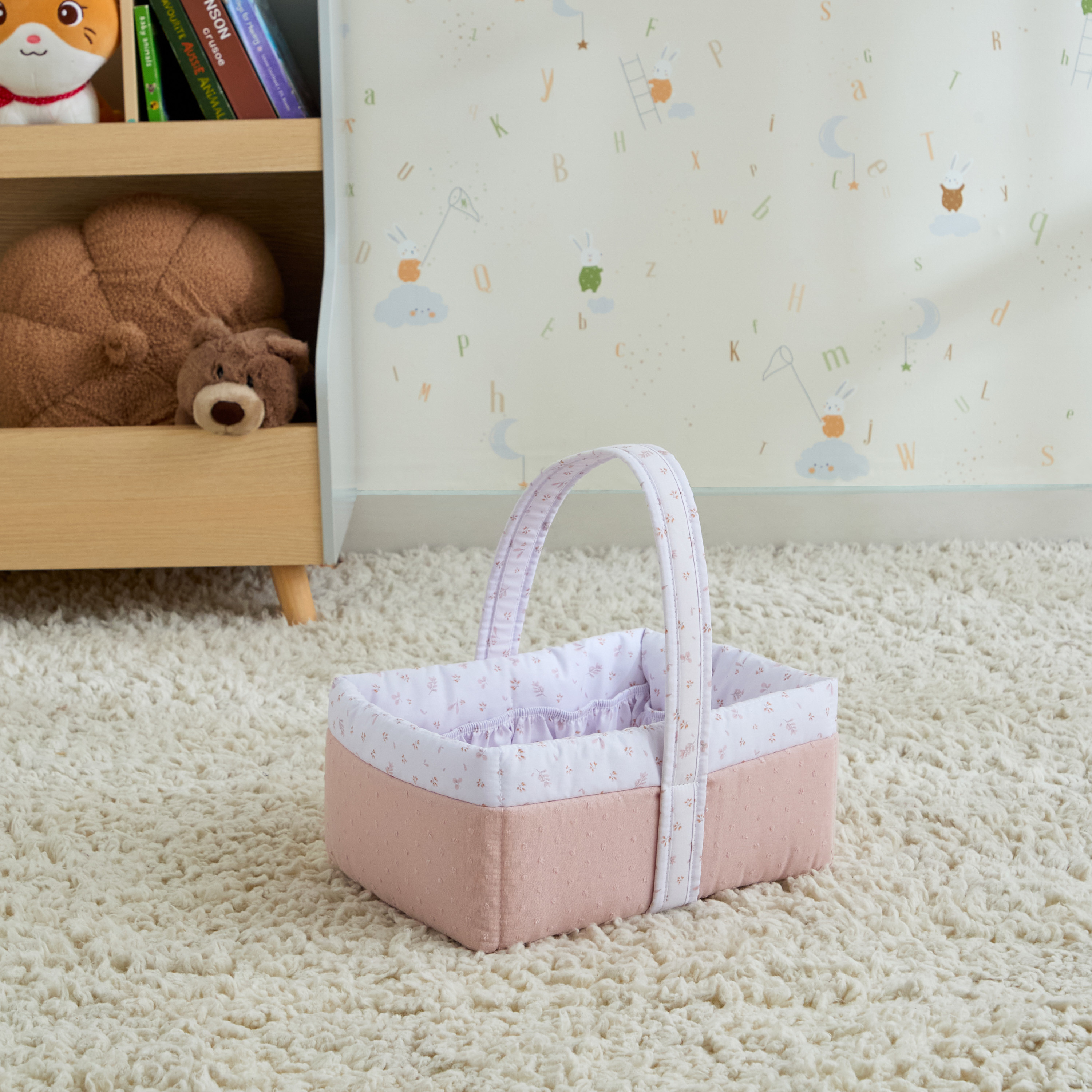 Cambrass Layette Basket with Pockets, 23x29x29 cm-baby-nursery-furniture-mosesbaskets-image-1