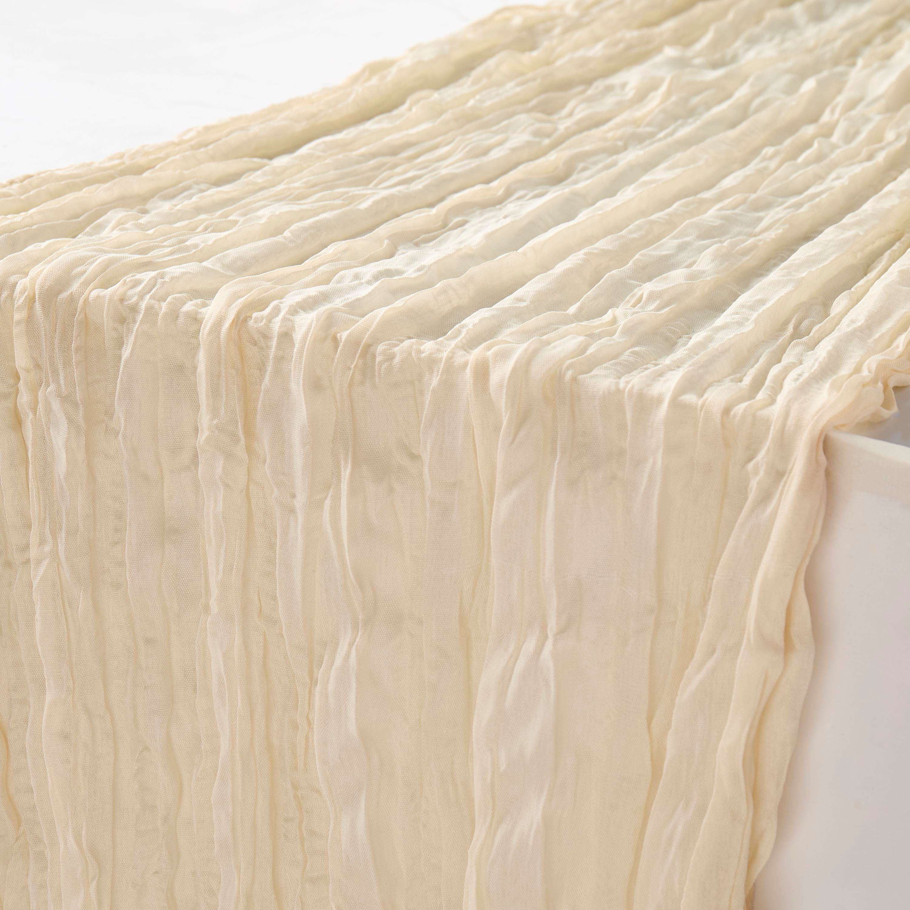 Crinkled Texture Table Runner - 90x180 cms-household-dining-tablelinen-runnersandtablecovers-image-2