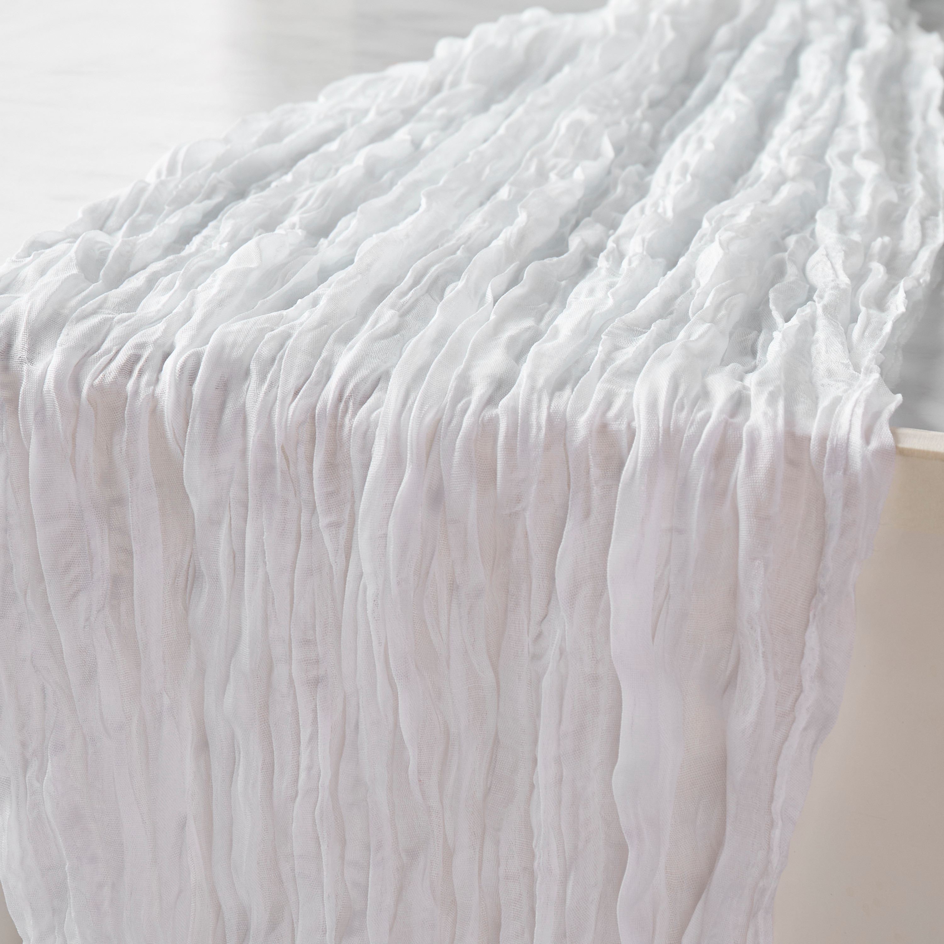 Crinkled Texture Table Runner - 90x180 cms-household-dining-tablelinen-runnersandtablecovers-image-2