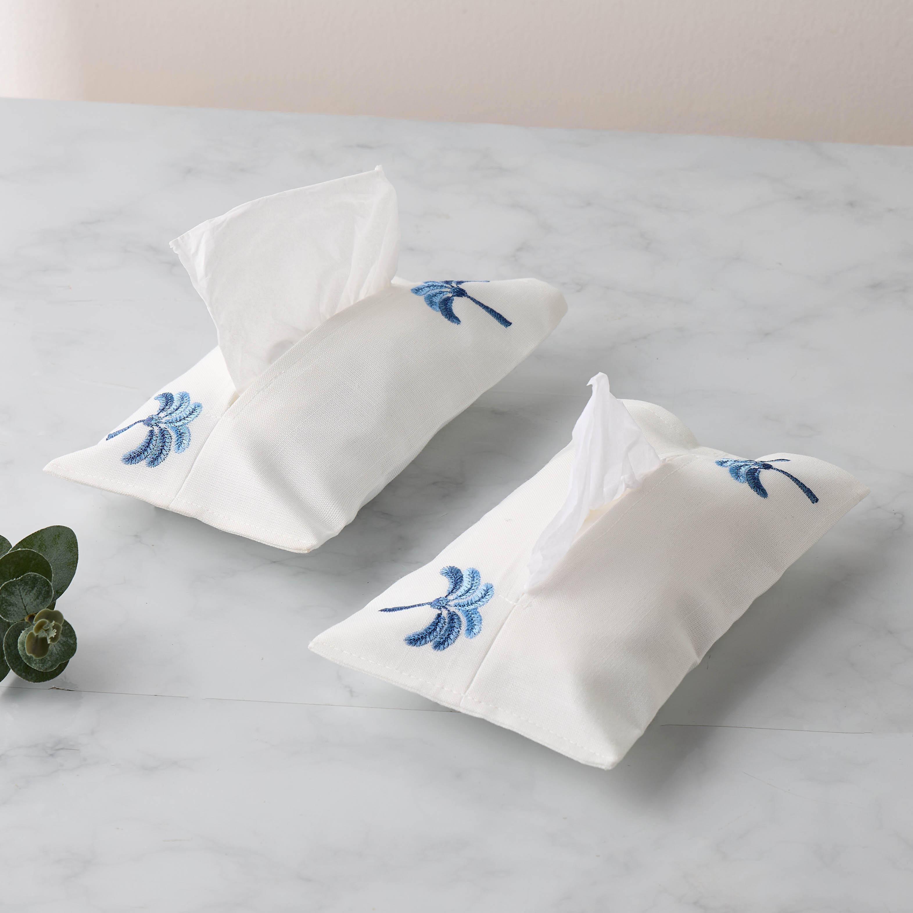Palm Tree Embroidered Tissue Cover - Set of 2-household-dining-tablelinen-napkinsandaccessories-image-1