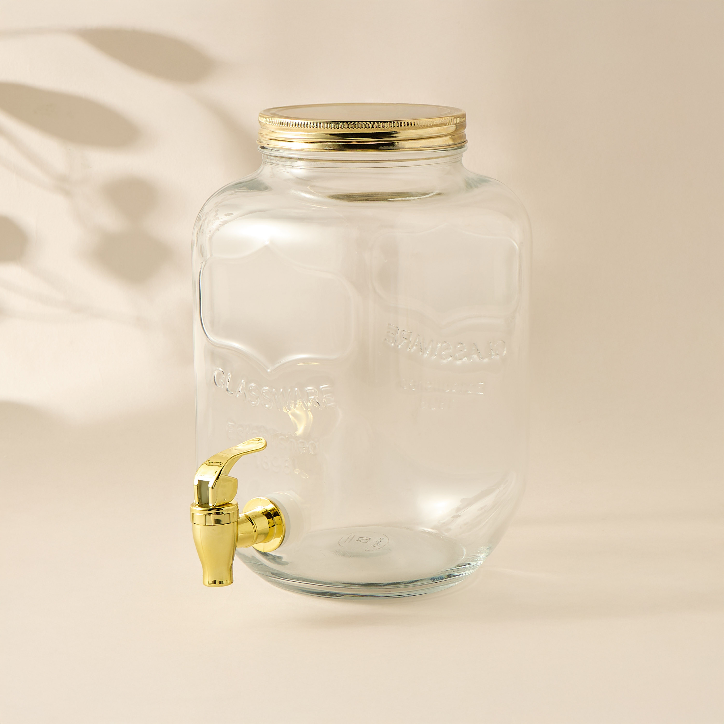Summer Hot Flower 3-Piece Glass Dispenser and Rack Set - 5 L-household-dining-drinkserveware-dispensers-image-3