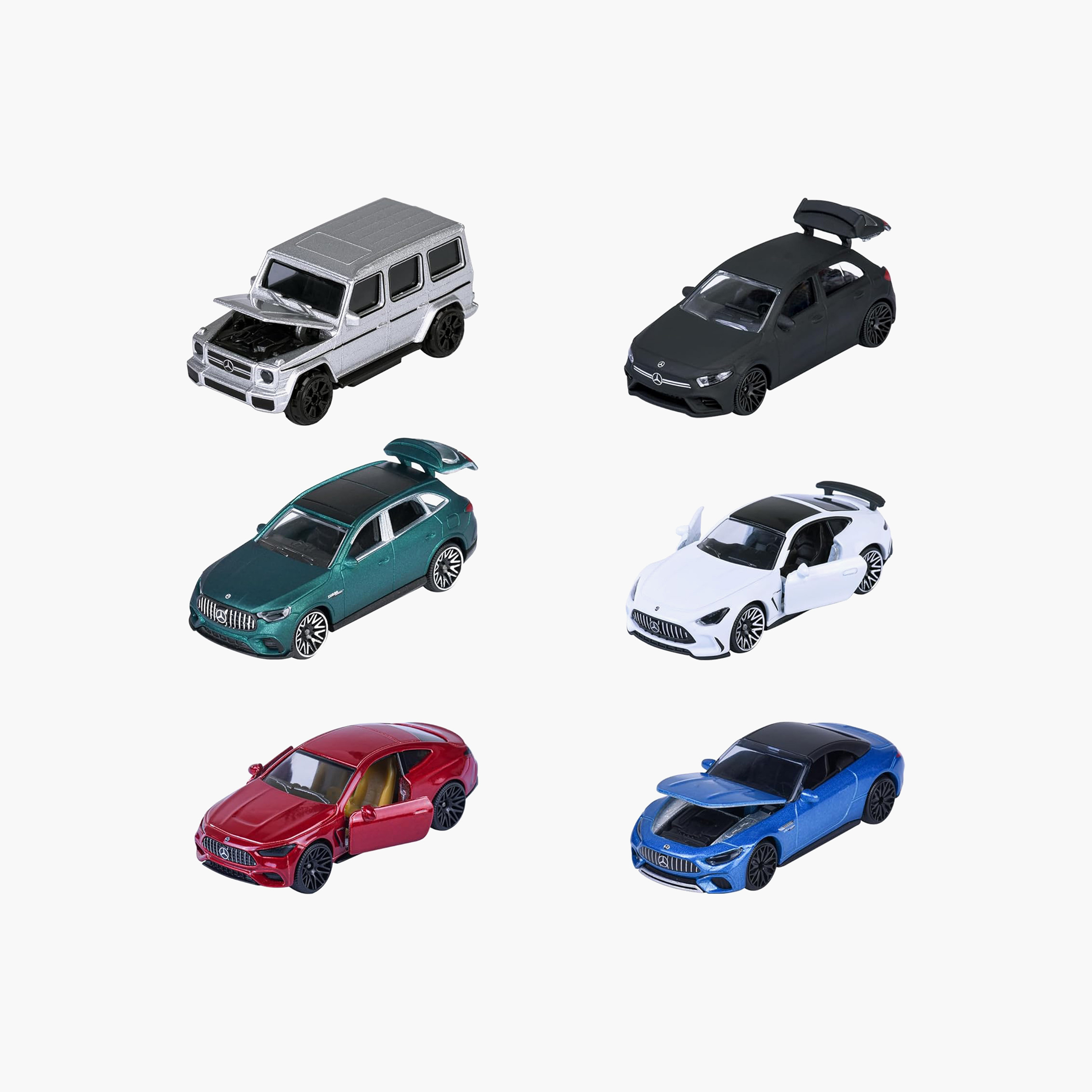 Pack of 6 Majorette Assorted Mercedes-AMG Premium Car-toys-playvehicles-diecastcars-image-1