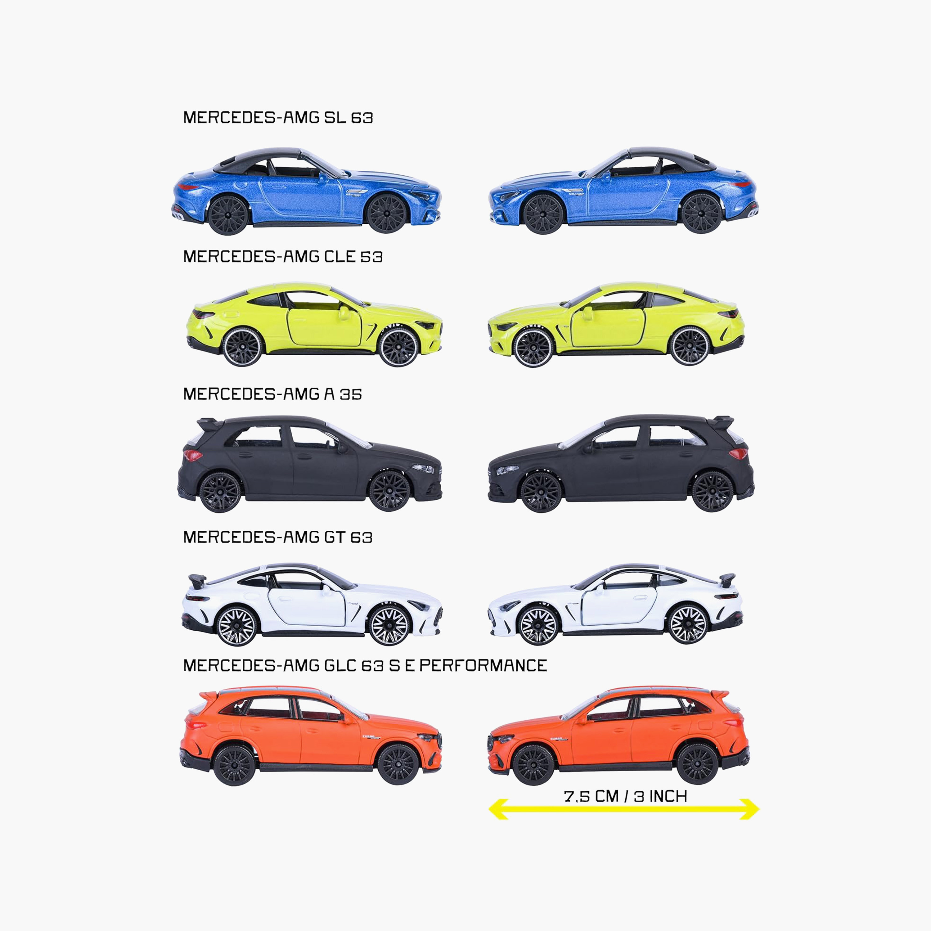 Pack of 5 Majorette Mercedes Car-toys-playvehicles-diecastcars-image-3