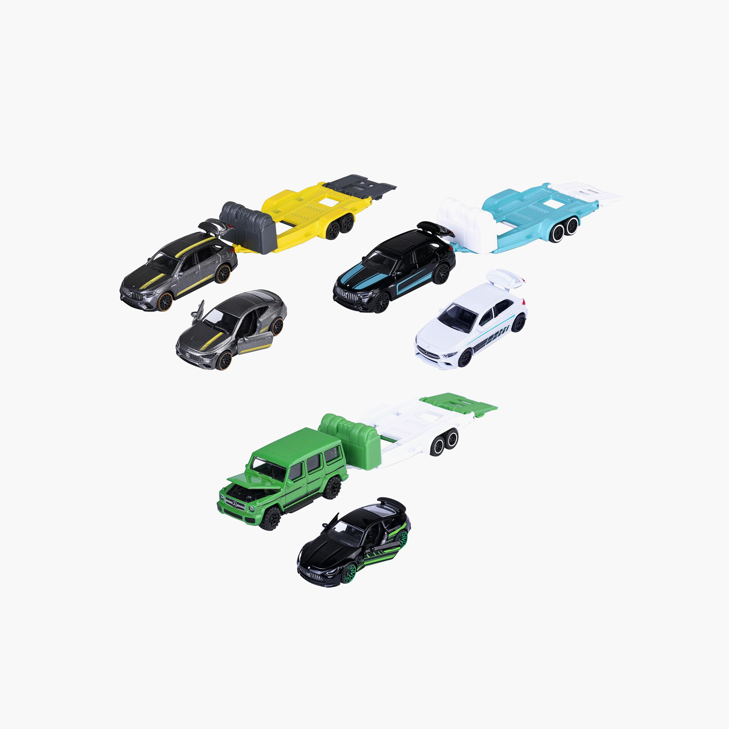 Pack of 3 Majorette Assorted Mercedes-AMG Trailer Car-toys-playvehicles-diecastcars-image-1