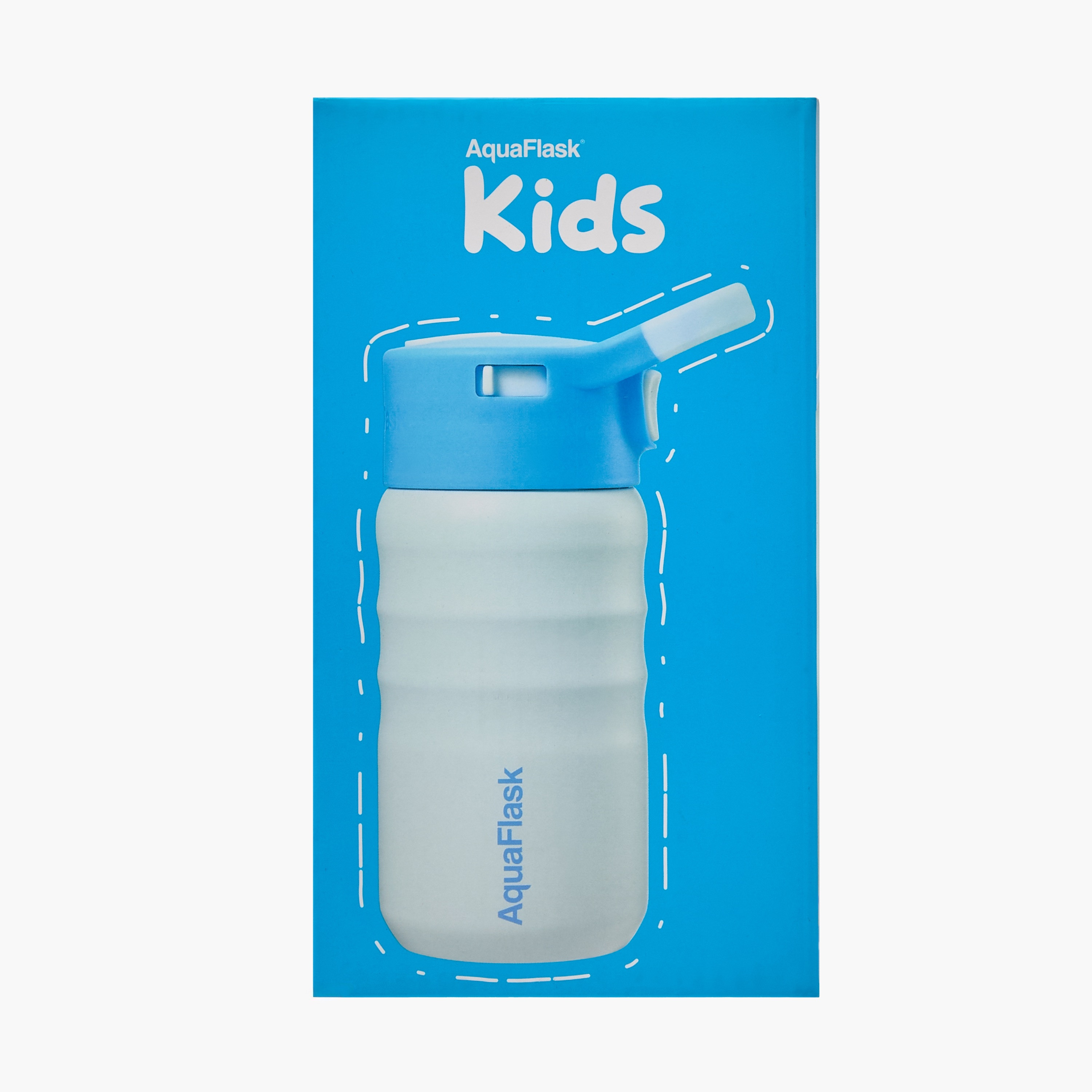 قارورة مياه ستانلس ستيل للأطفال من أكوا فلاسك - 350 مل-household-dining-drinkserveware-bottles-image-1