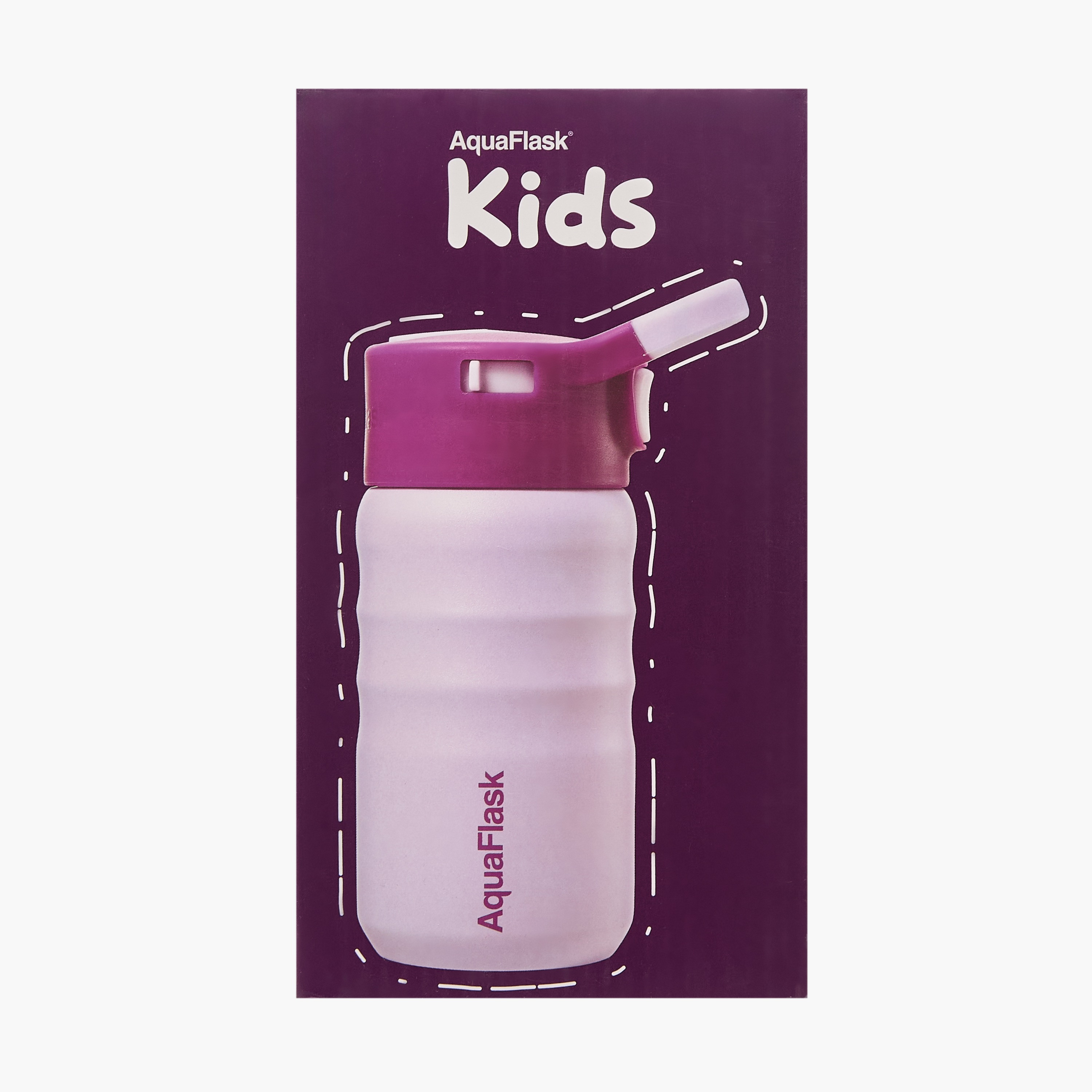 قارورة مياه ستانلس ستيل للأطفال من أكوا فلاسك - 350 مل-household-dining-drinkserveware-bottles-image-1