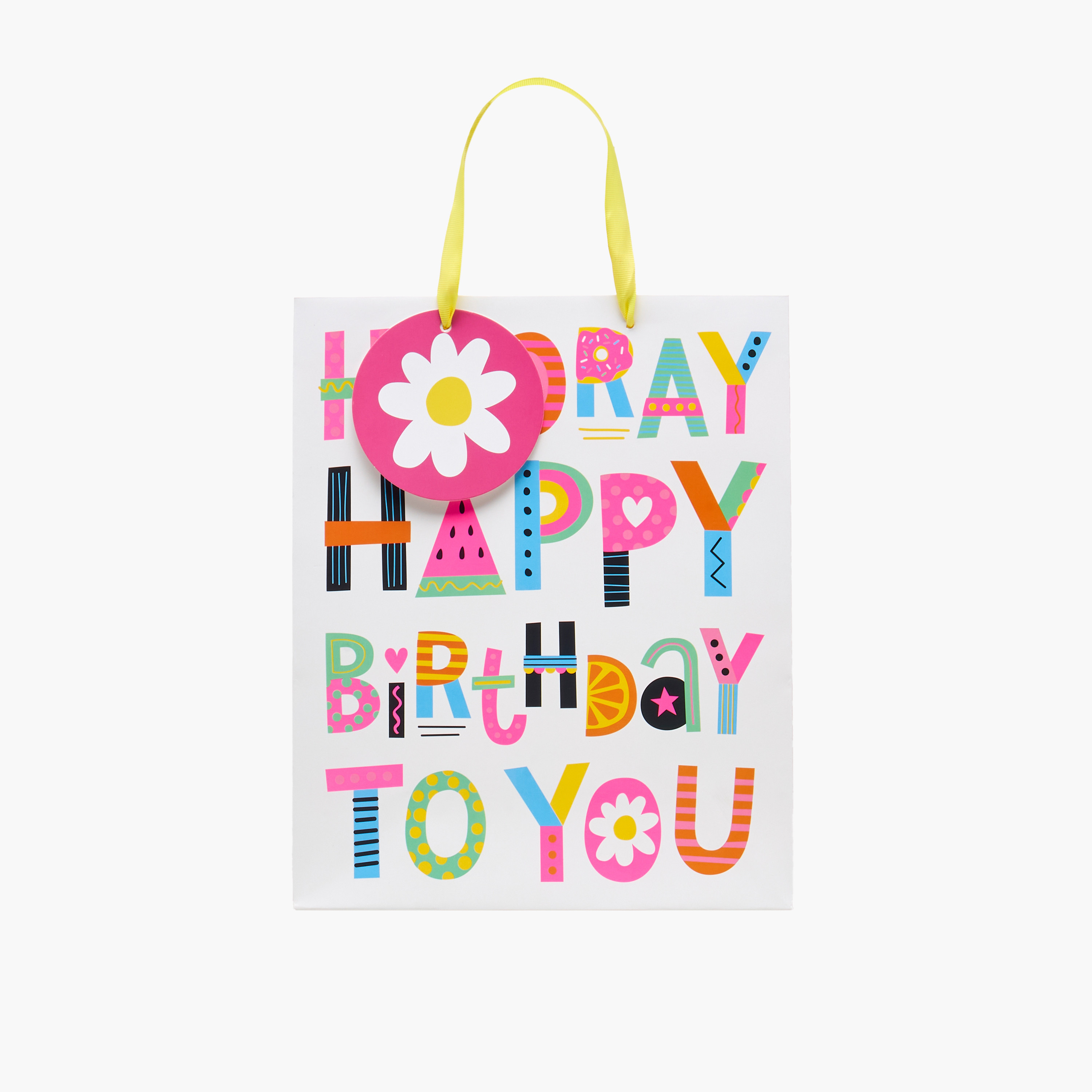 Findz Happy Birthday Print Paper Gift Bag - Large-household-giftingaccessories-giftings-image-1