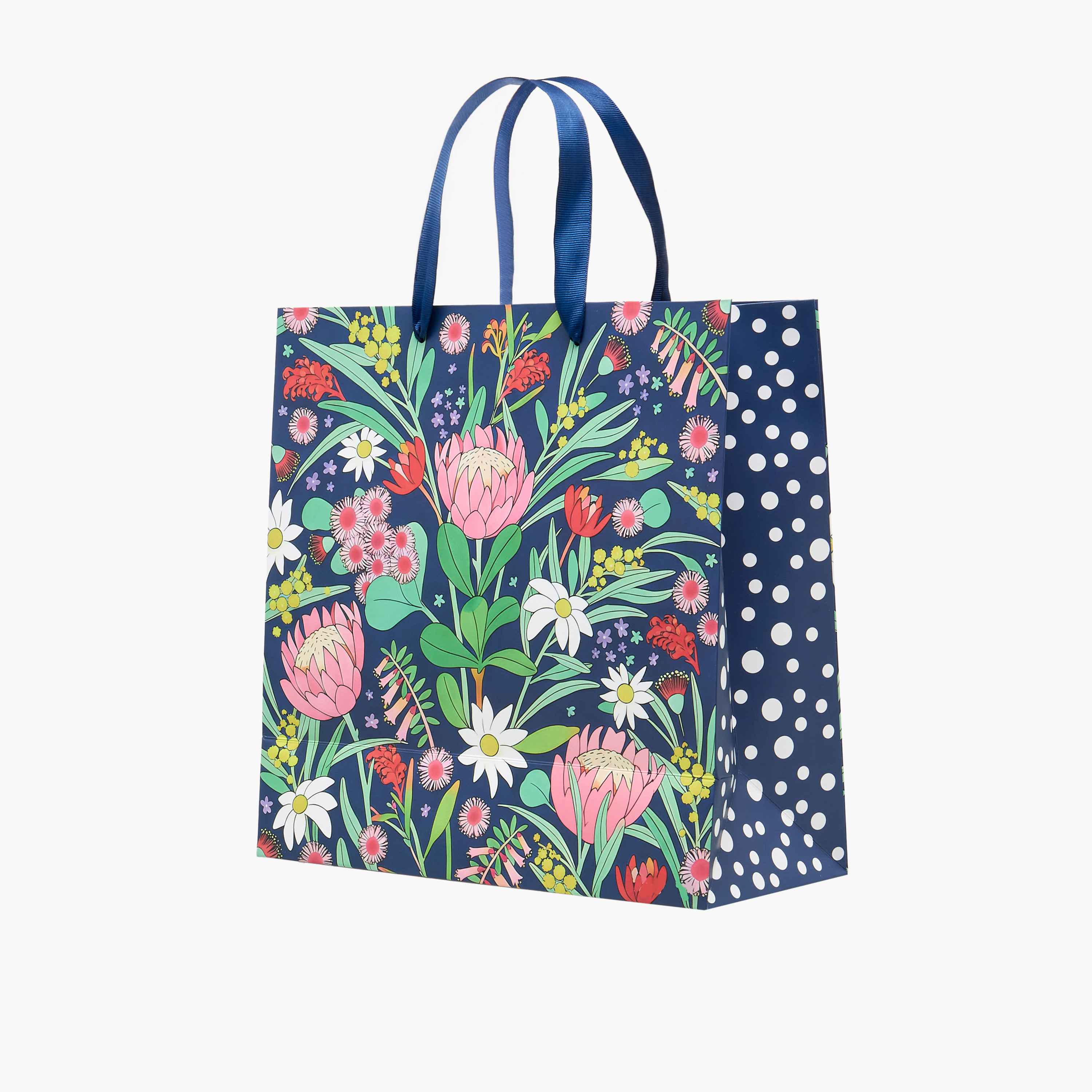 Findz Floral Print Paper Gift Bag - Large-household-giftingaccessories-giftings-image-2