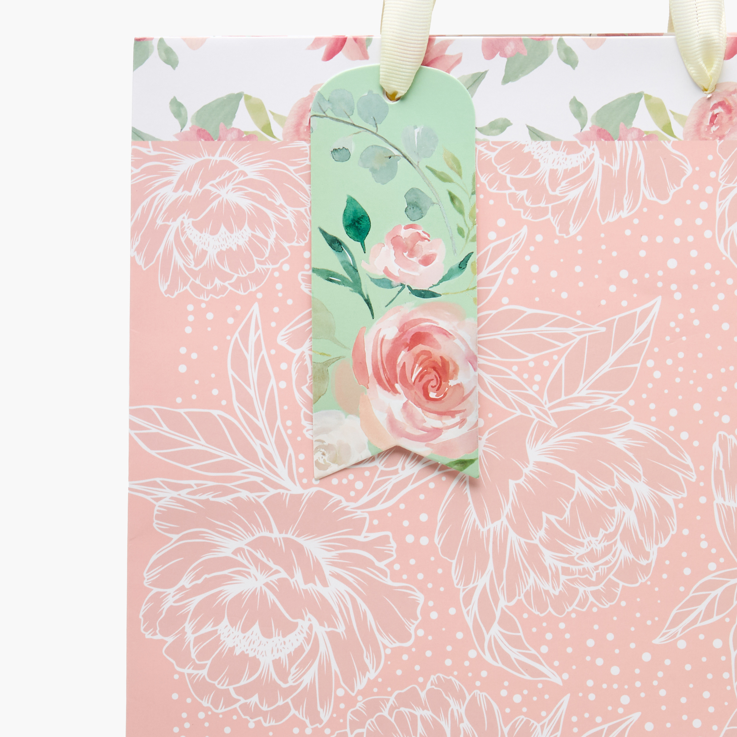 Findz Floral Print Paper Gift Bag - Large-household-giftingaccessories-giftings-image-3
