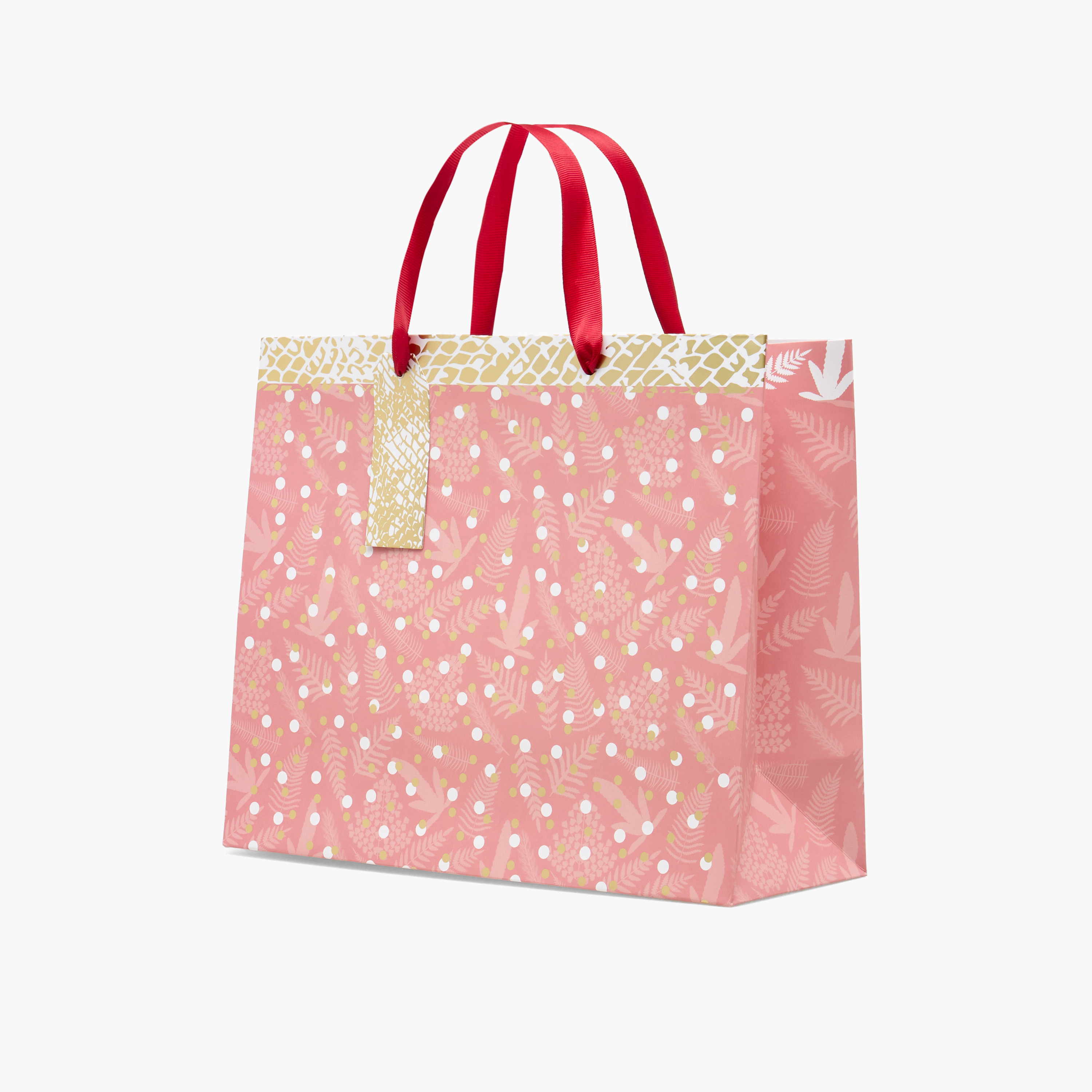 Findz Polka Dot Print Paper Gift Bag - Large-household-giftingaccessories-giftings-image-2