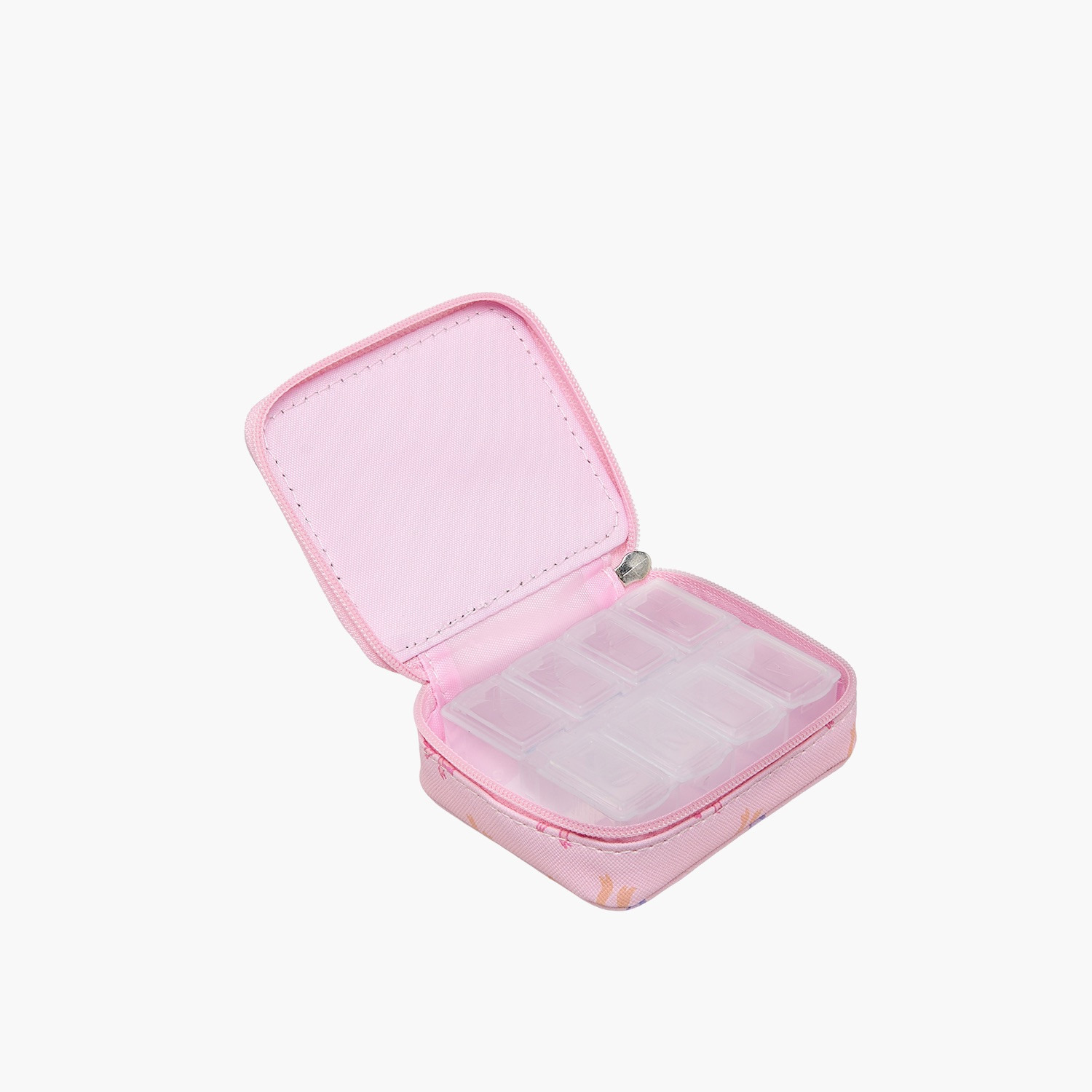 Findz Bow Print Pill Case with Zip Closure-travel-accessories-image-4