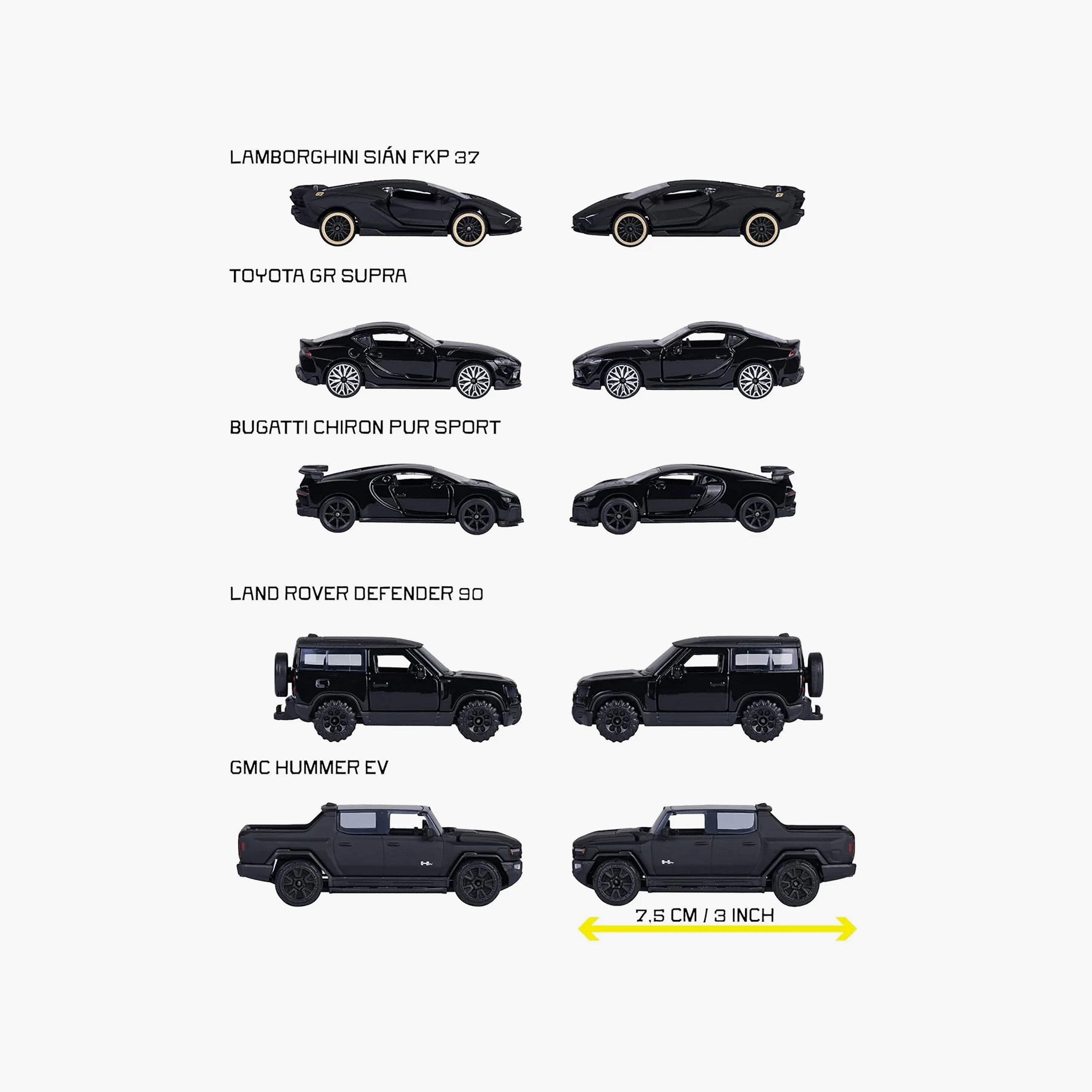 مجموعة سيارات لعبة سوداء 5 قطع من ماجوريت-toys-carsandvehicles-image-3