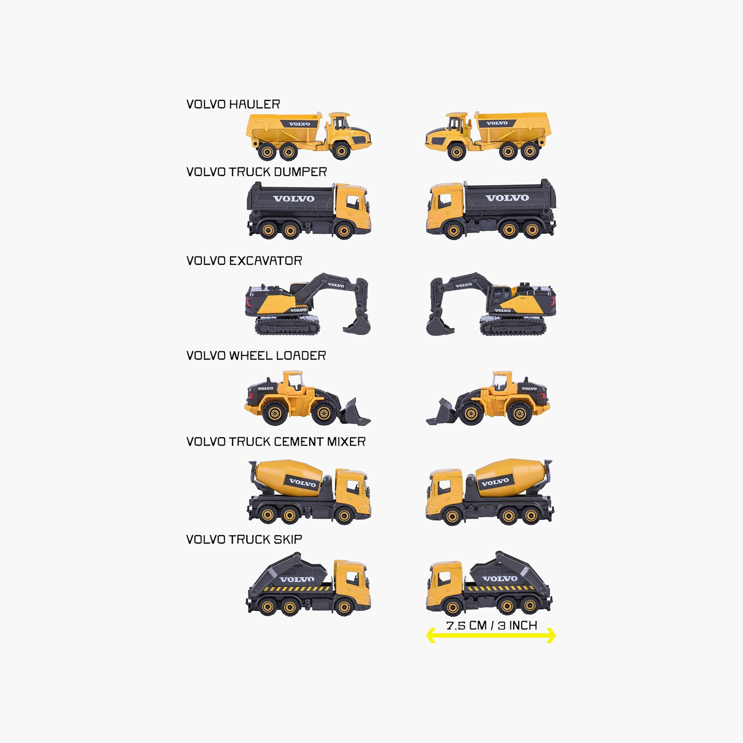 Majorette 1:64 Scale Diecast Volvo Construction - 7.5 cm - Assorted-toys-playvehicles-diecastcars-image-7