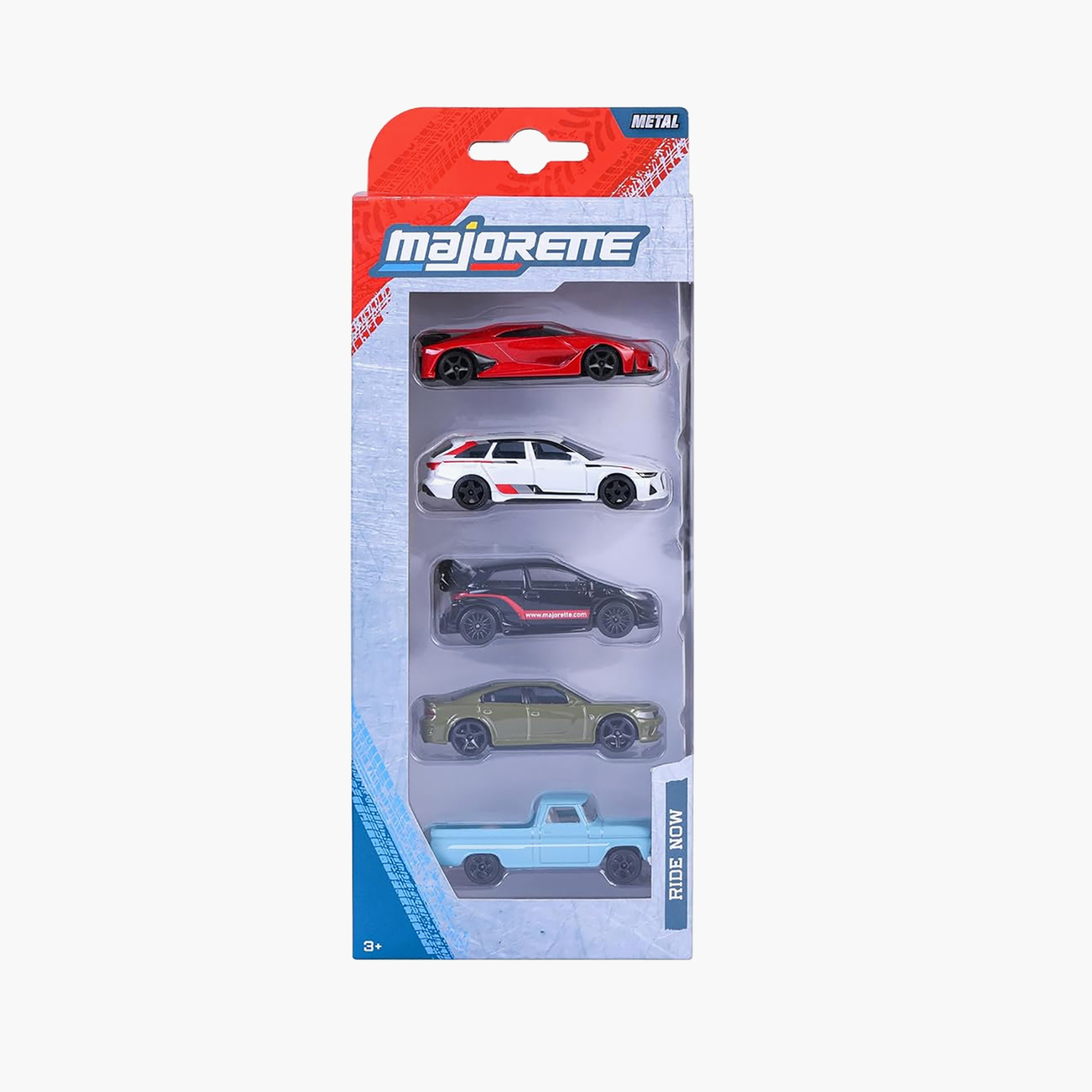 Majorette 5-Piece 1:64 Scale Diecast Street Cars Set - 7.5 cm - Assorted-toys-playvehicles-diecastcars-image-2
